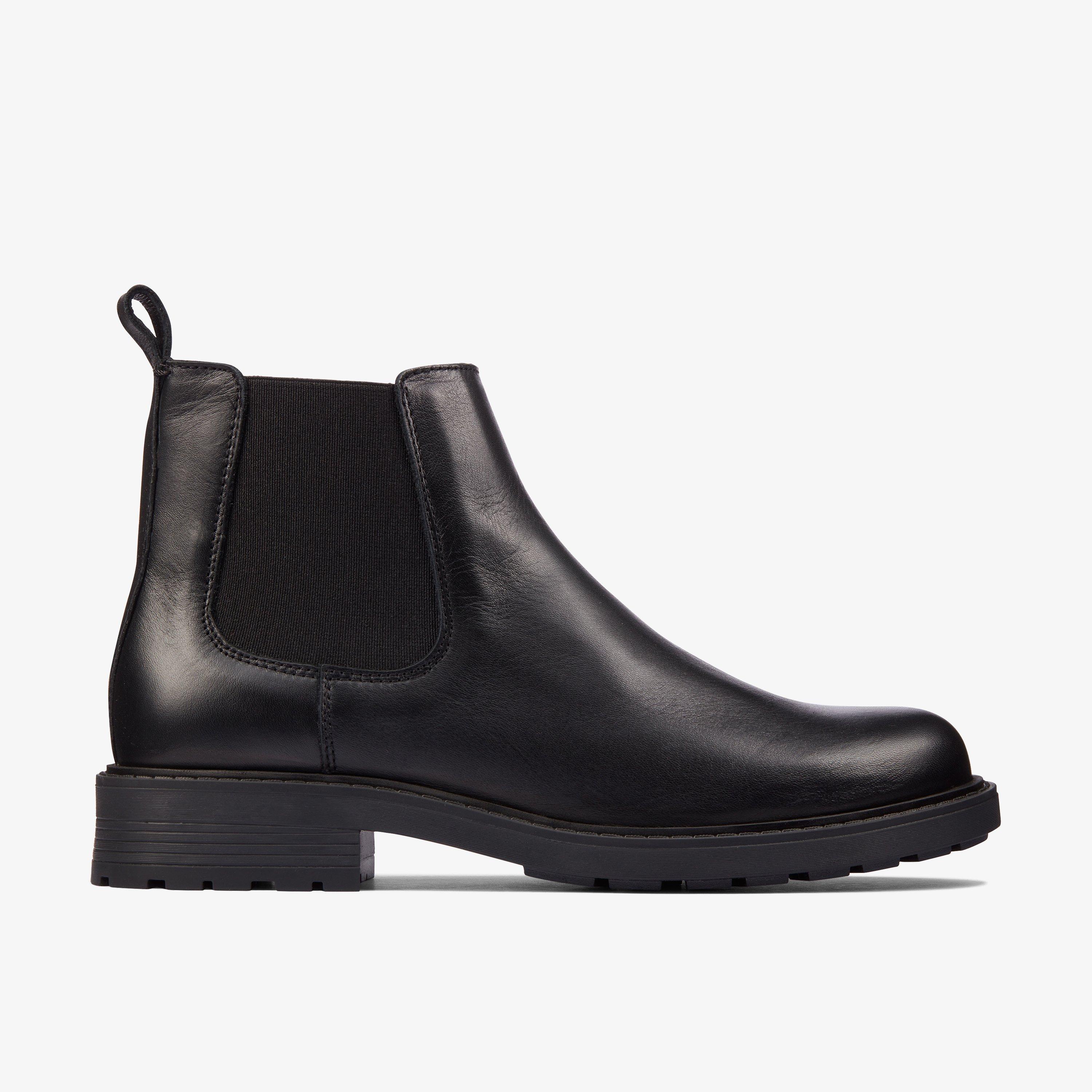 Womens Orinoco 2 Lane Black Leather Chelsea Boots | Clarks UK