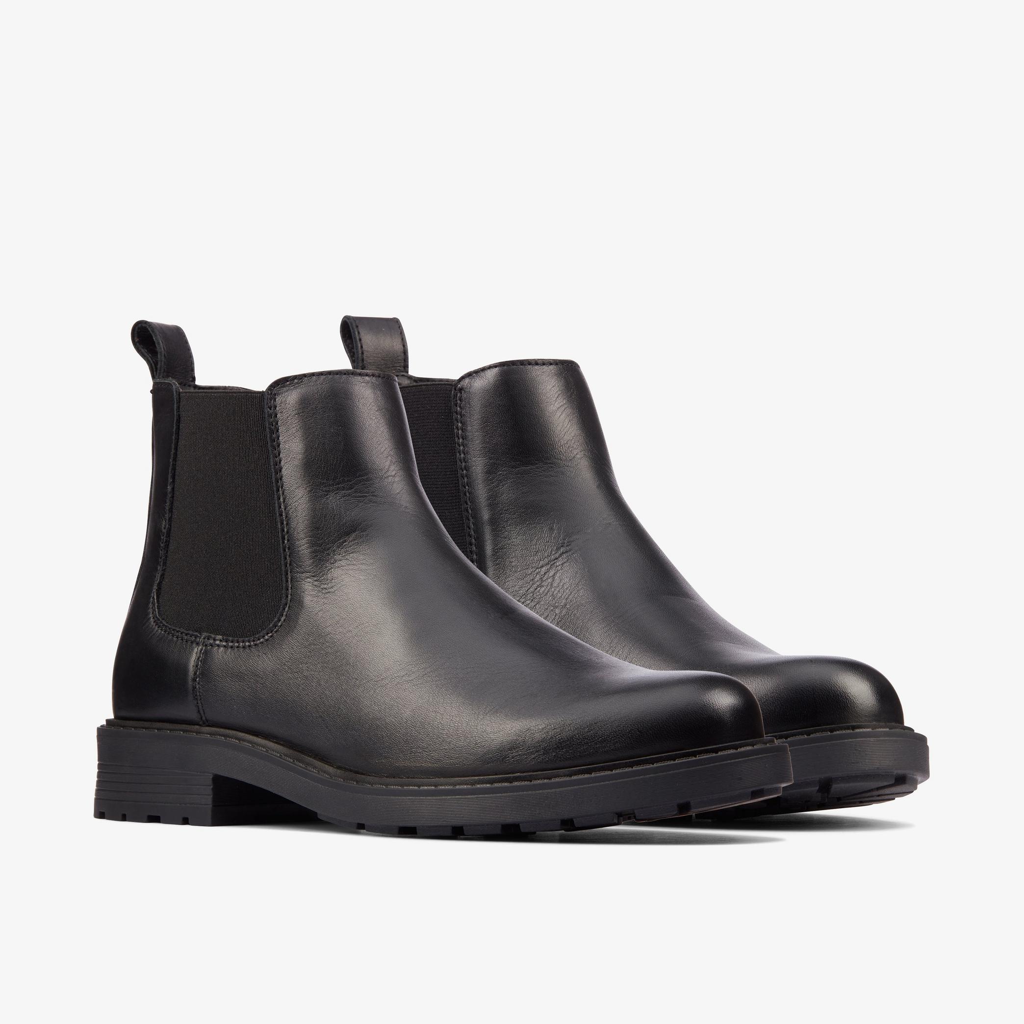 Womens Orinoco 2 Lane Black Leather Chelsea Boots | Clarks UK