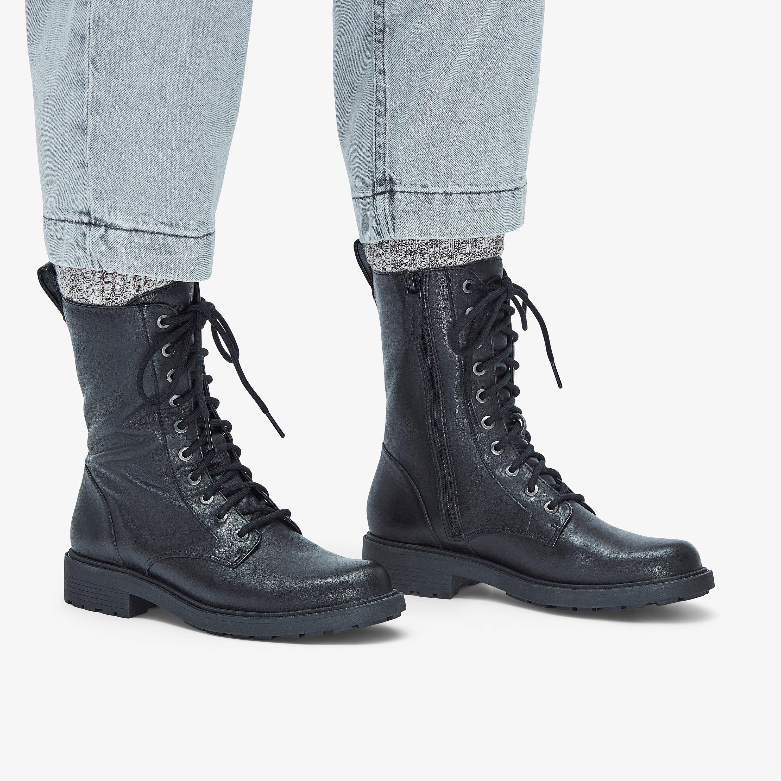 Lace up biker boots uk best sale