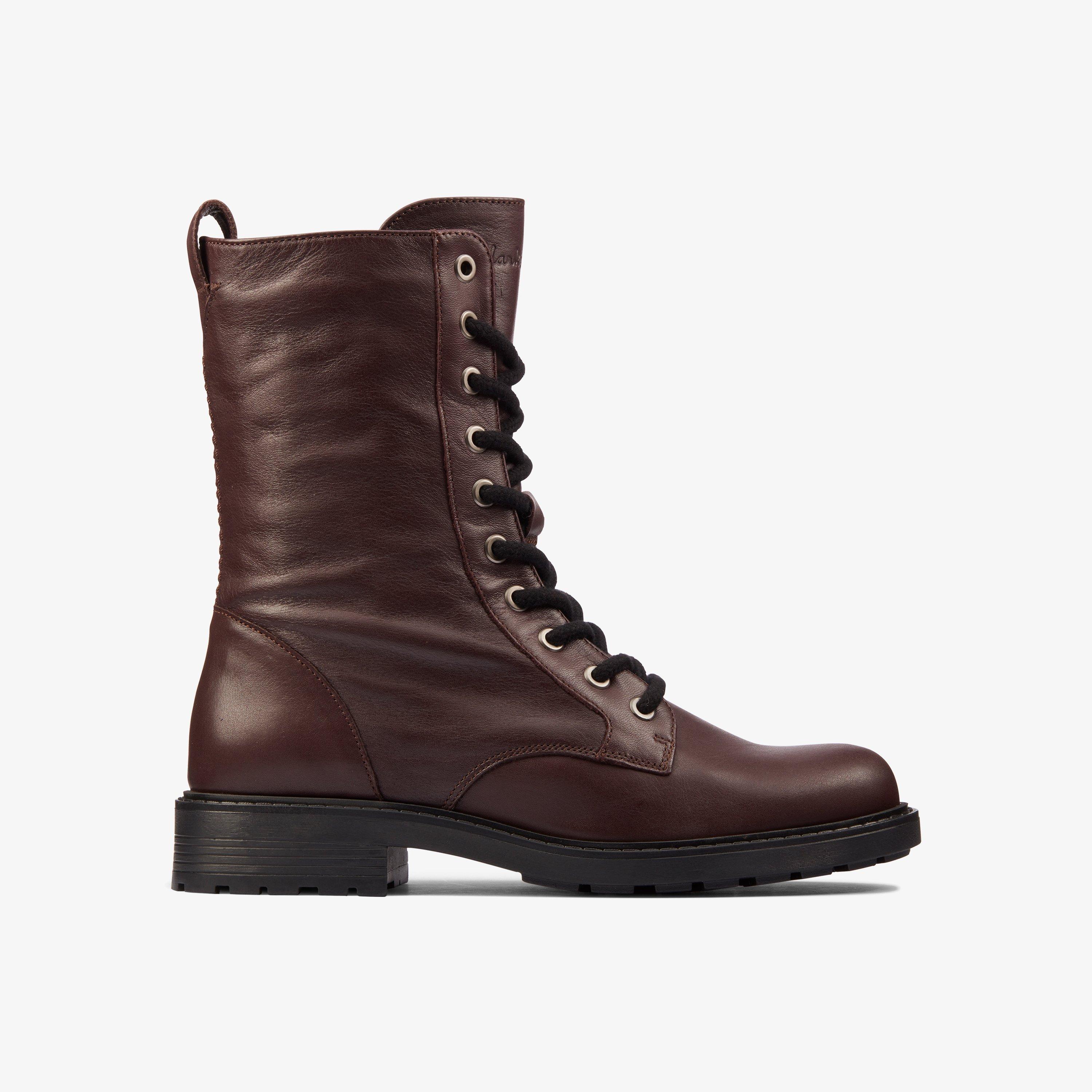 Clarks burgundy deals ankle boots