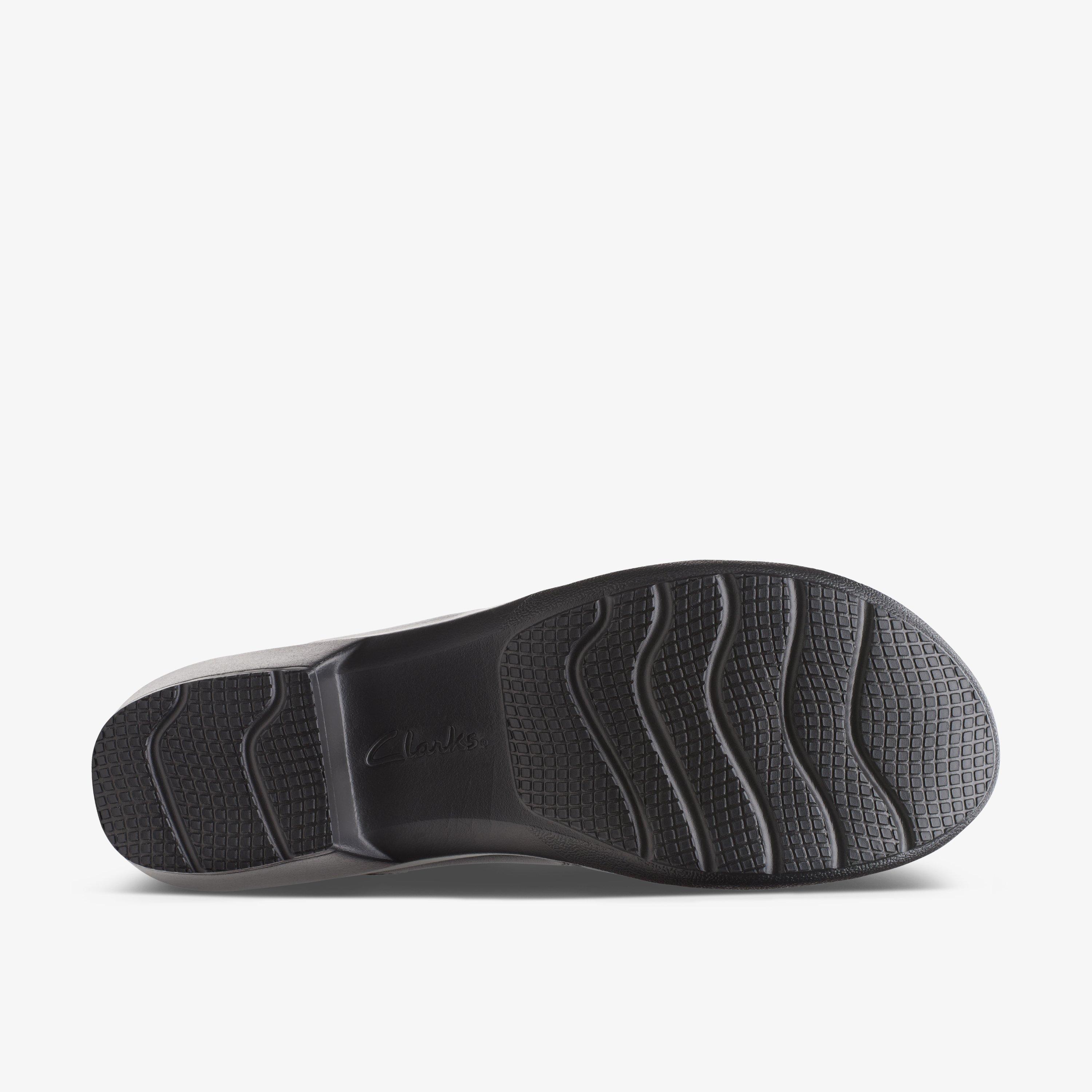 Angie Pearl Black Leather Slip Ons, view 3 of 6