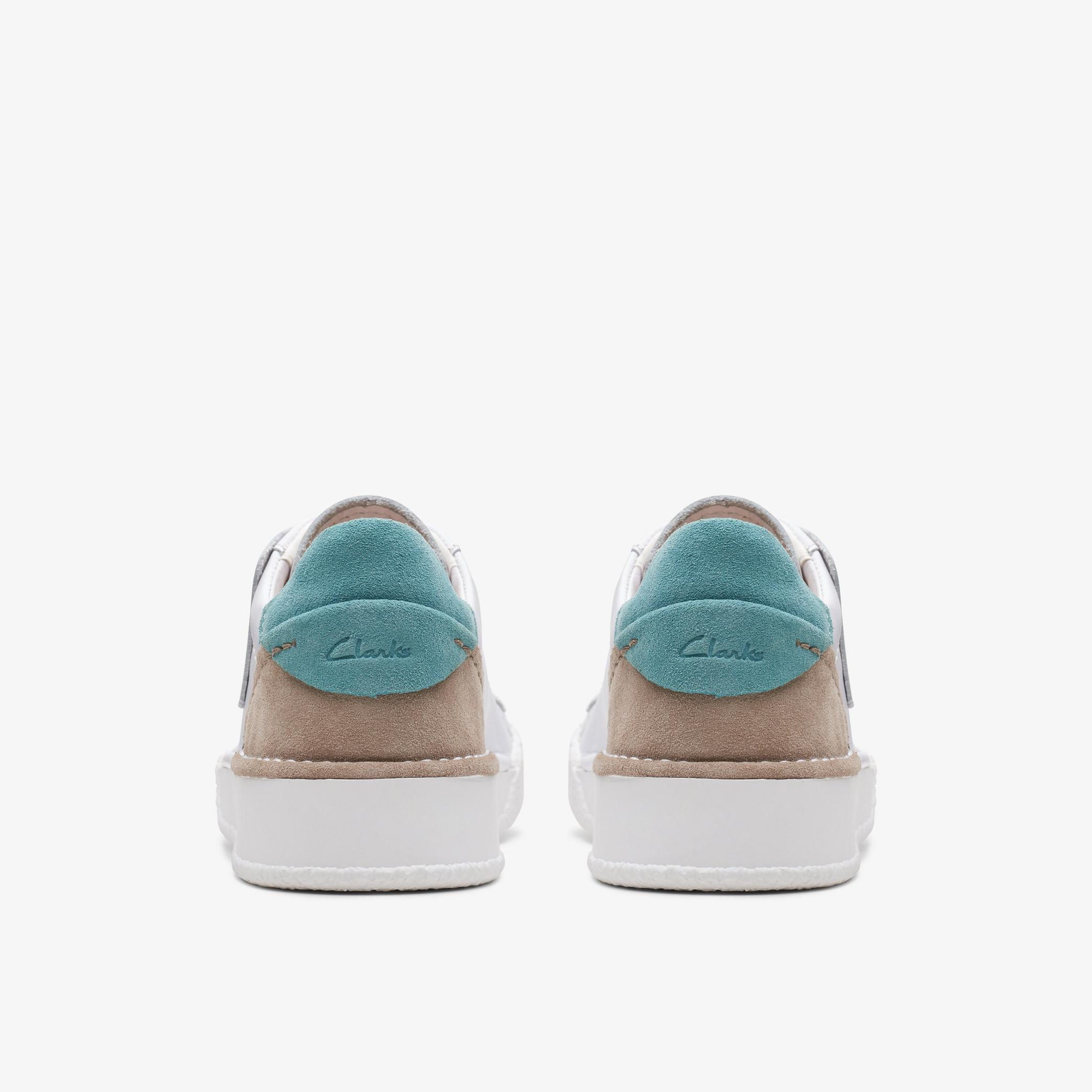 Craft Cup Lace White/Turquoise Trainers, view 5 of 6