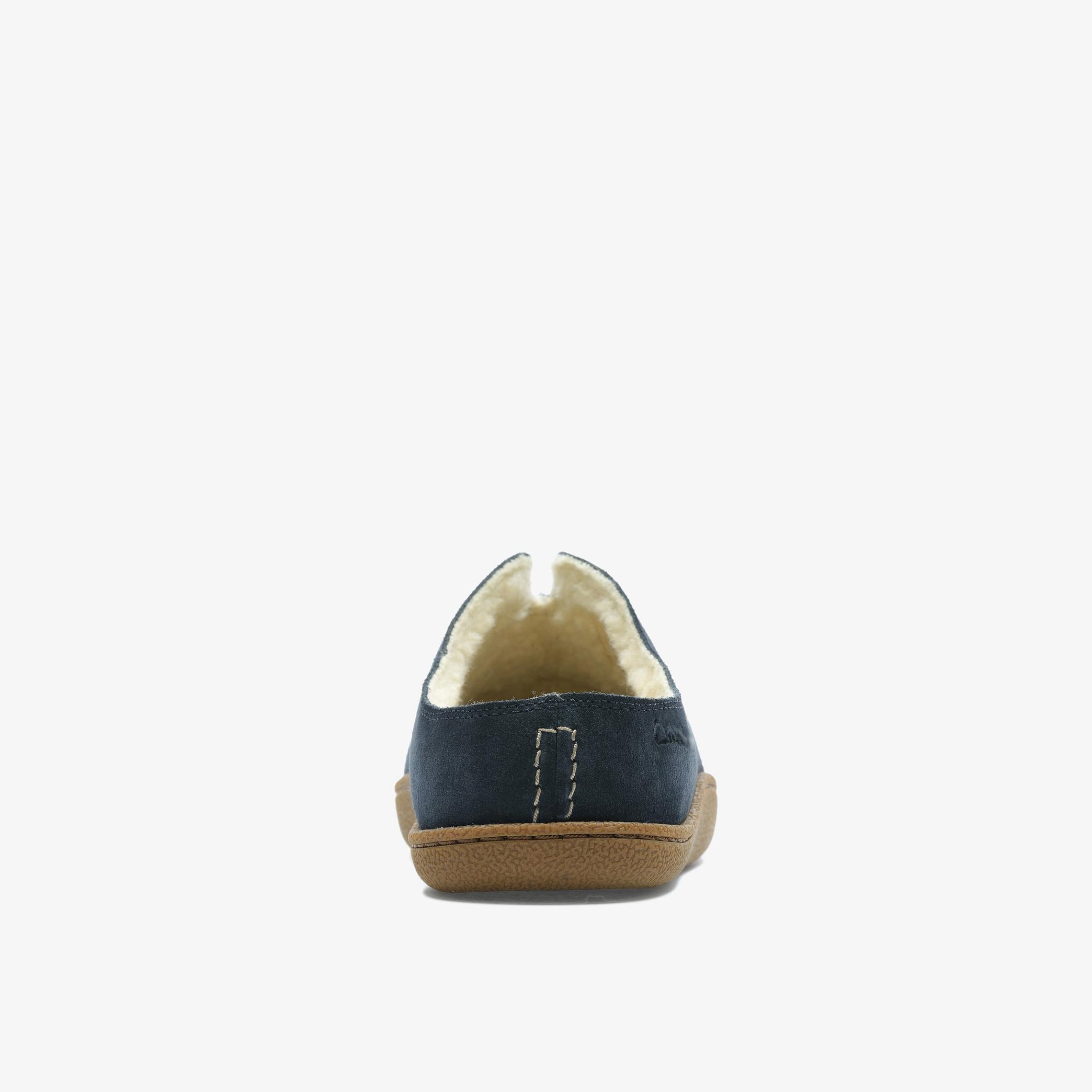 Home Mule Navy Suede Slippers, view 5 of 6