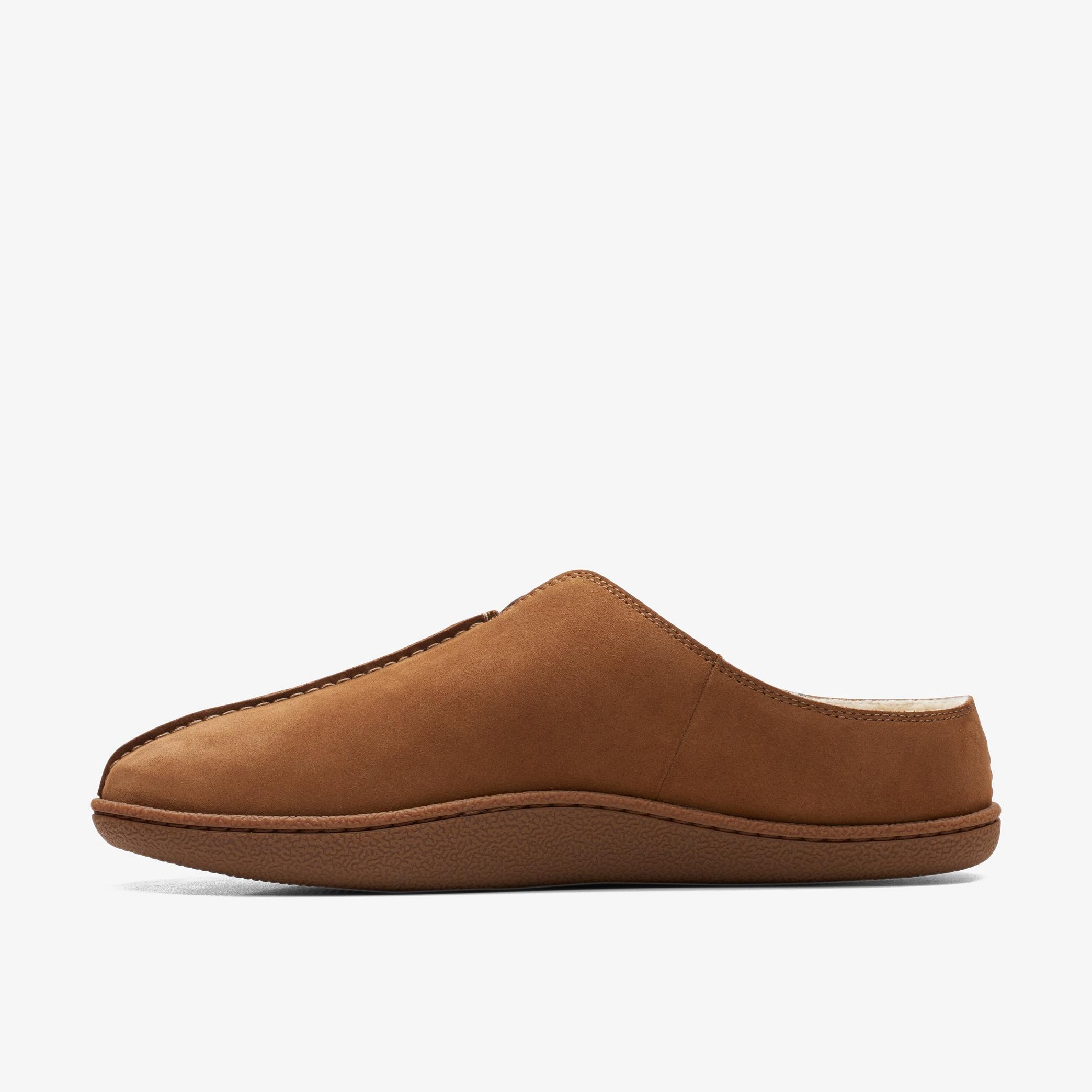 Home Mule Tan Suede Slippers, view 2 of 6