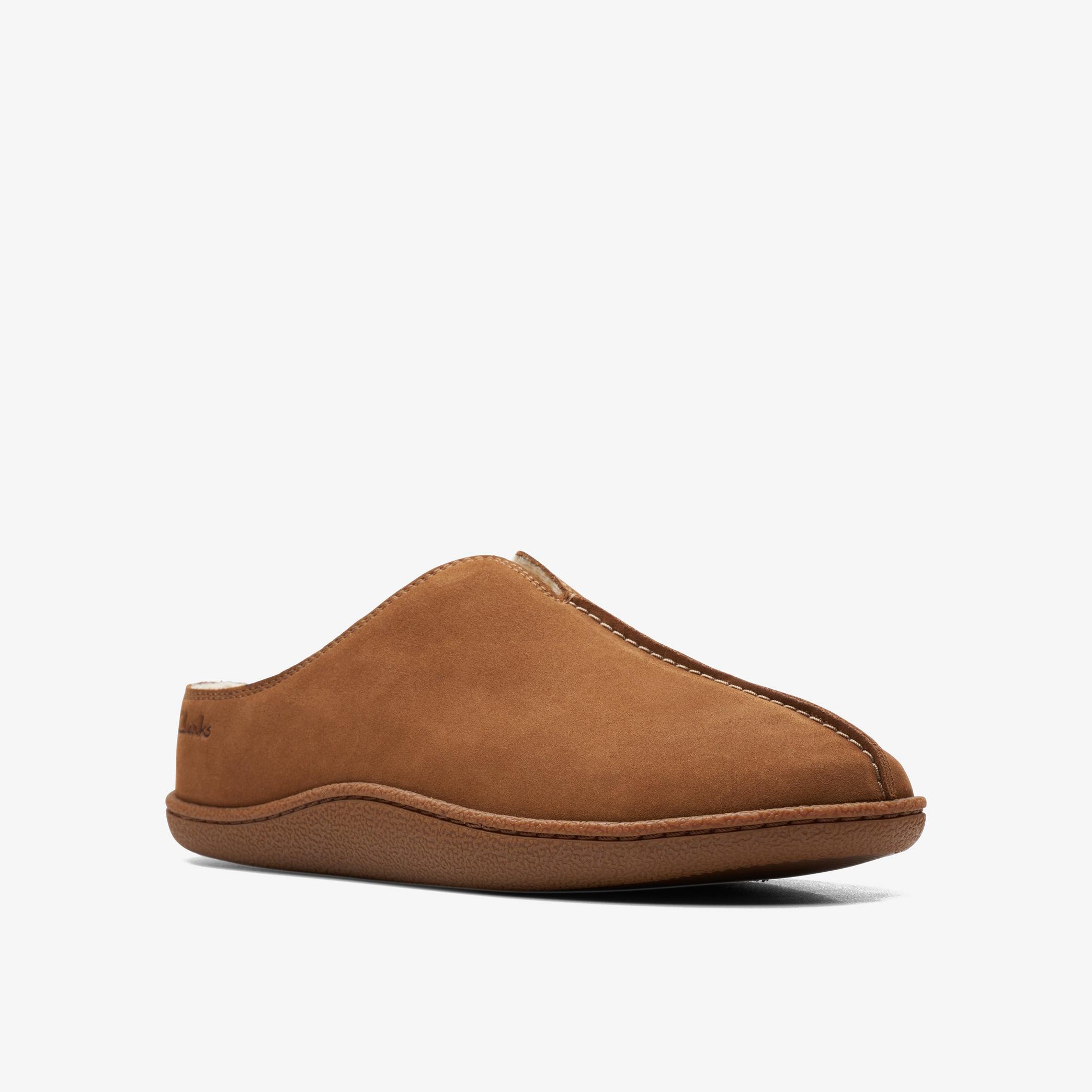Home Mule Tan Suede Slippers, view 3 of 6