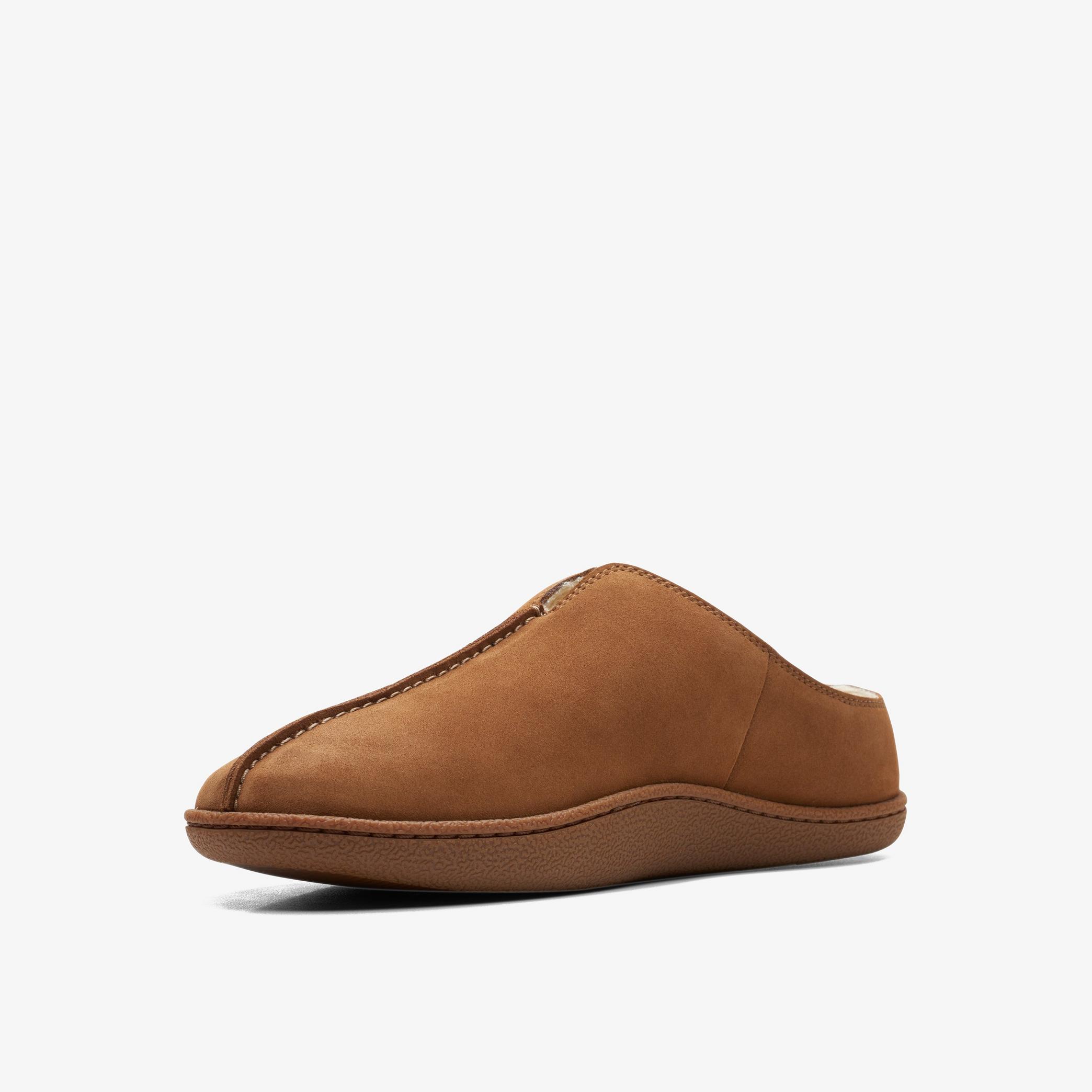 Home Mule Tan Suede Slippers, view 4 of 6
