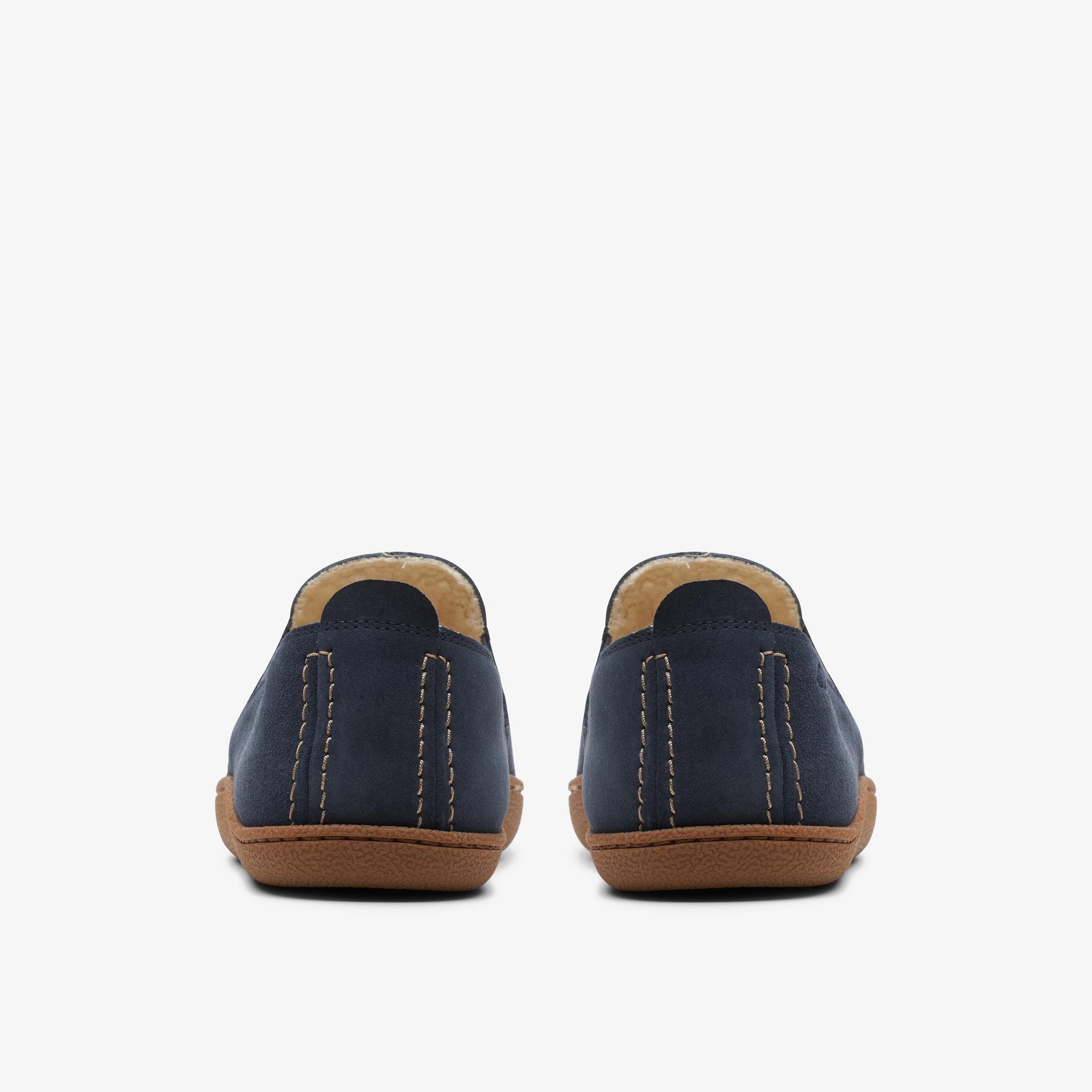 Home Mocc Navy Suede Slippers, view 5 of 6