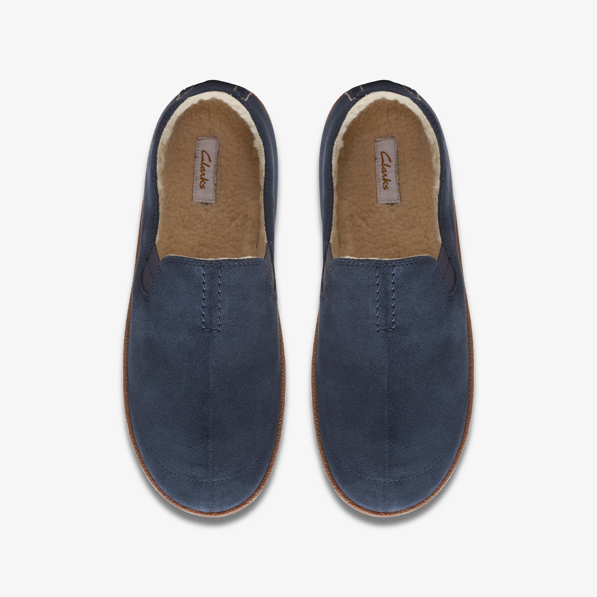 Home Mocc Navy Suede Slippers, view 6 of 6