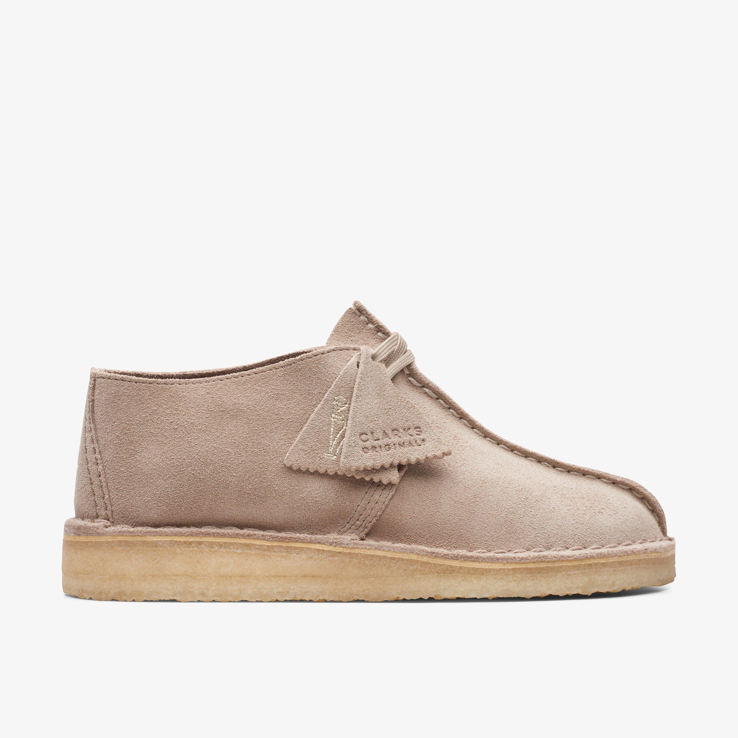 Clarks desert trek sand on sale suede