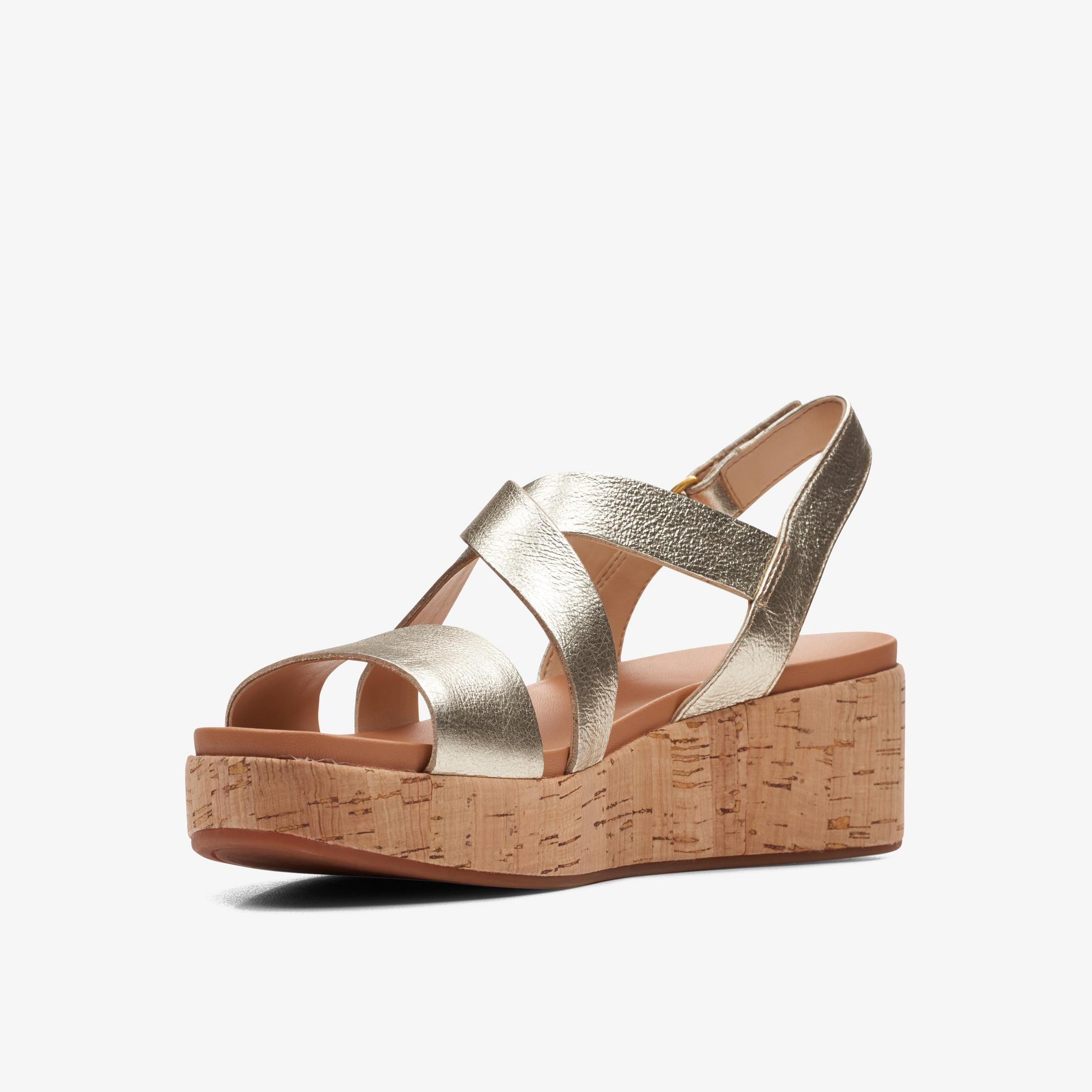 WOMENS Kimmei Cork Champagne Wedges | Clarks Outlet