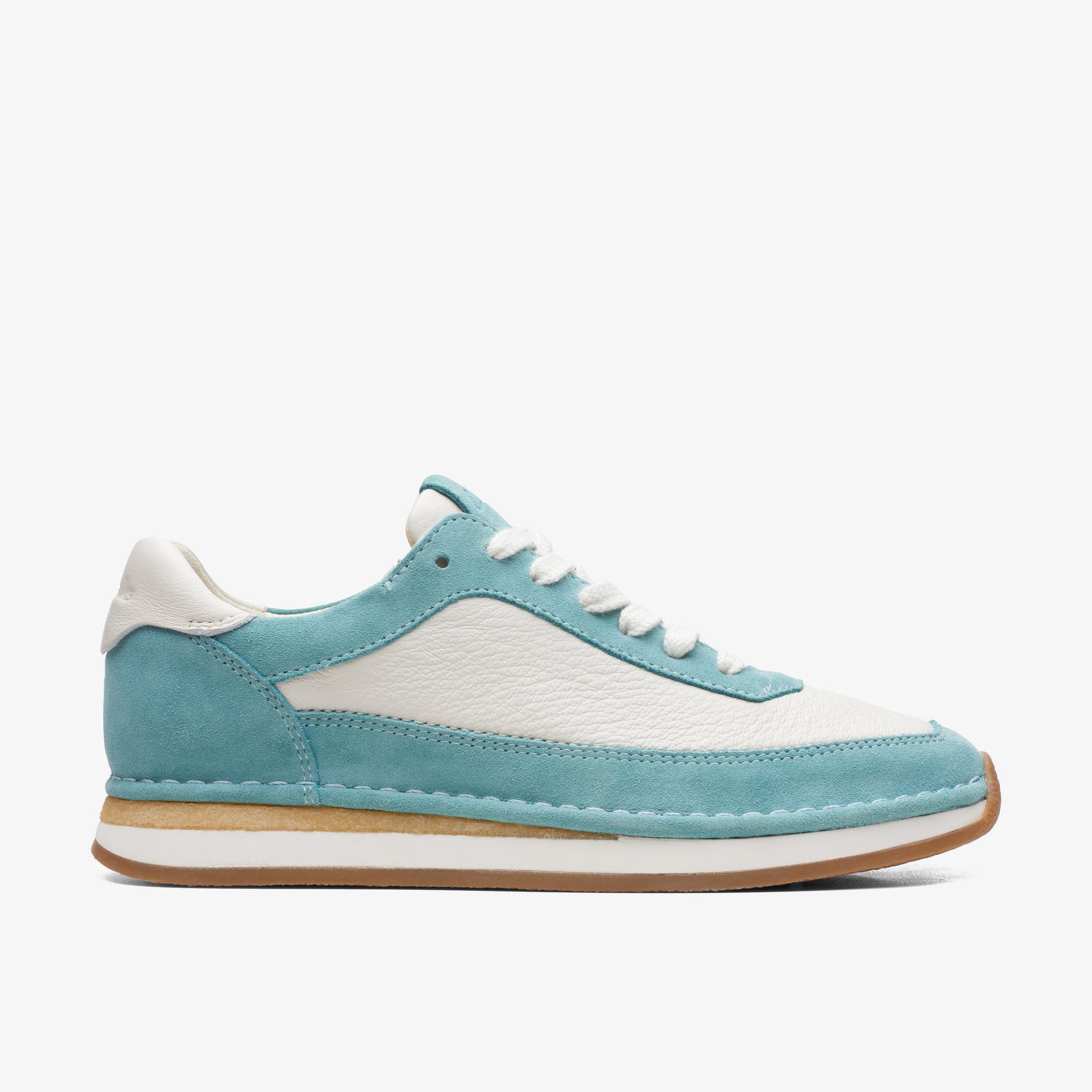Craft Run Lace Turquoise Combination Trainers, view 1 of 6