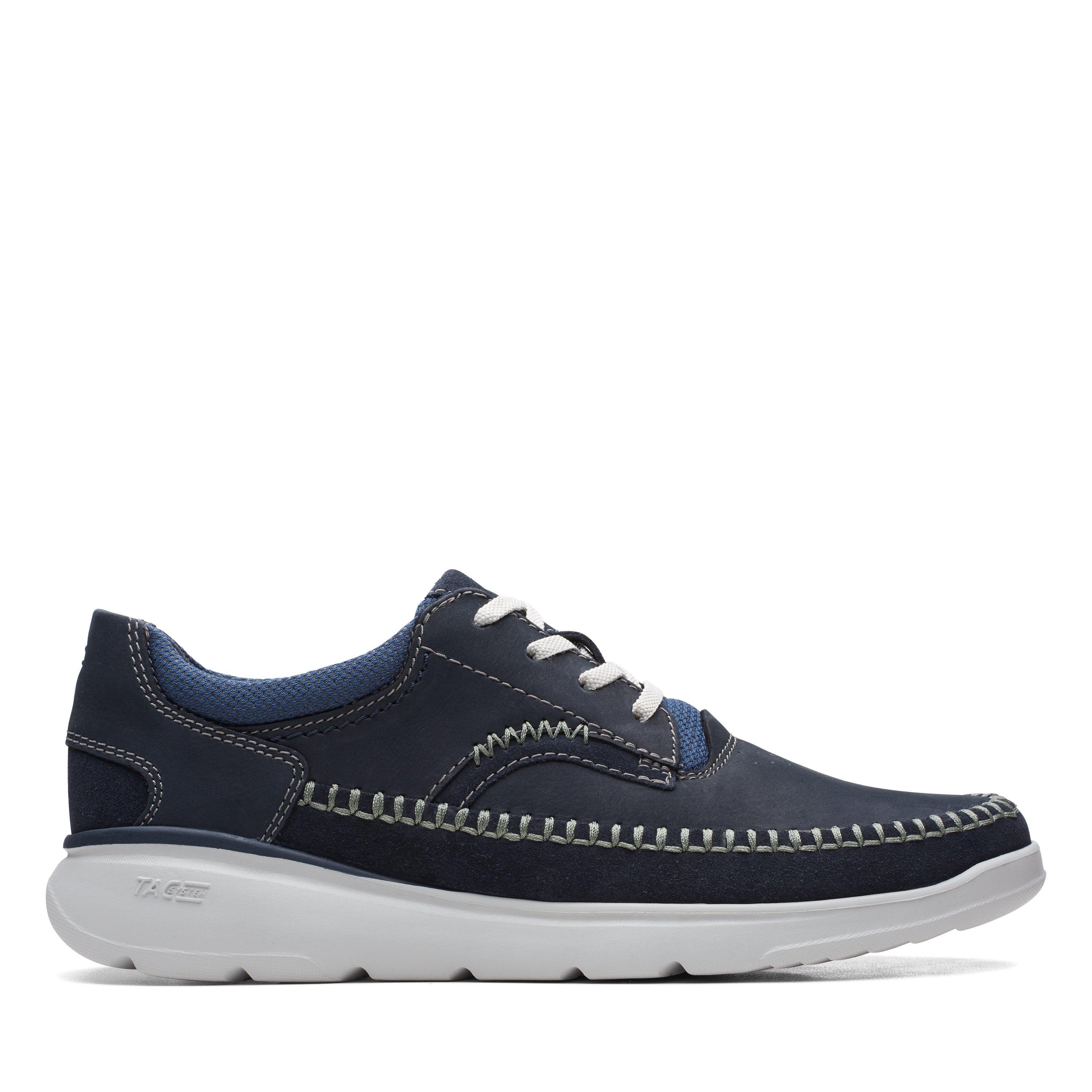 Clarks blue hot sale shoes mens