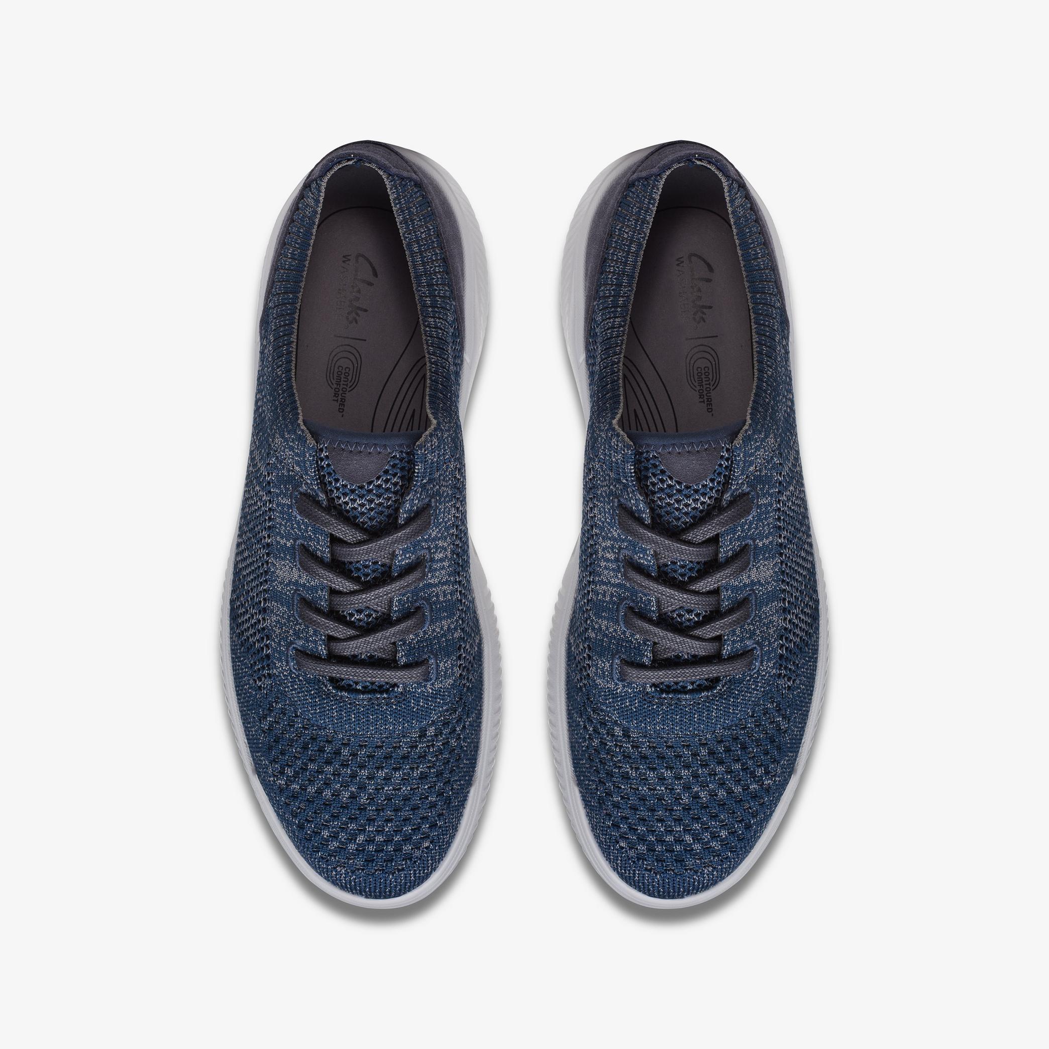 Donaway Knit Navy Knit Trainers, view 6 of 6