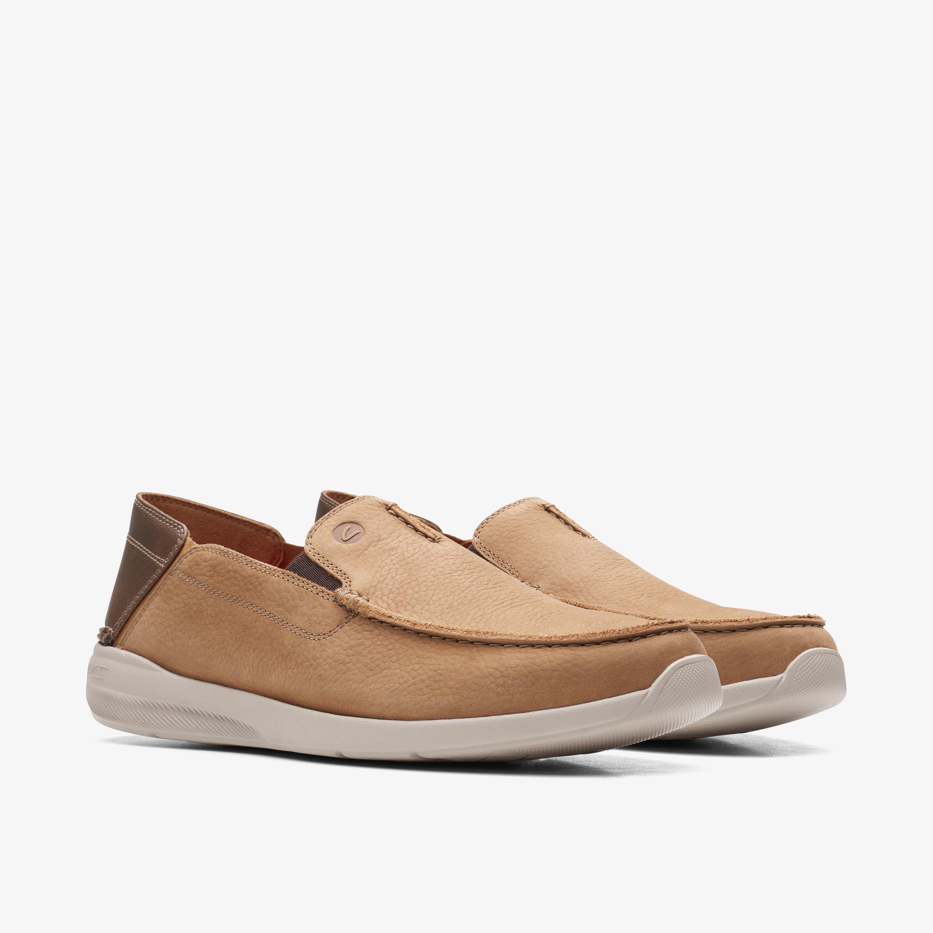 Gorwin Step Dark Sand Nubuck Loafers, view 4 of 6