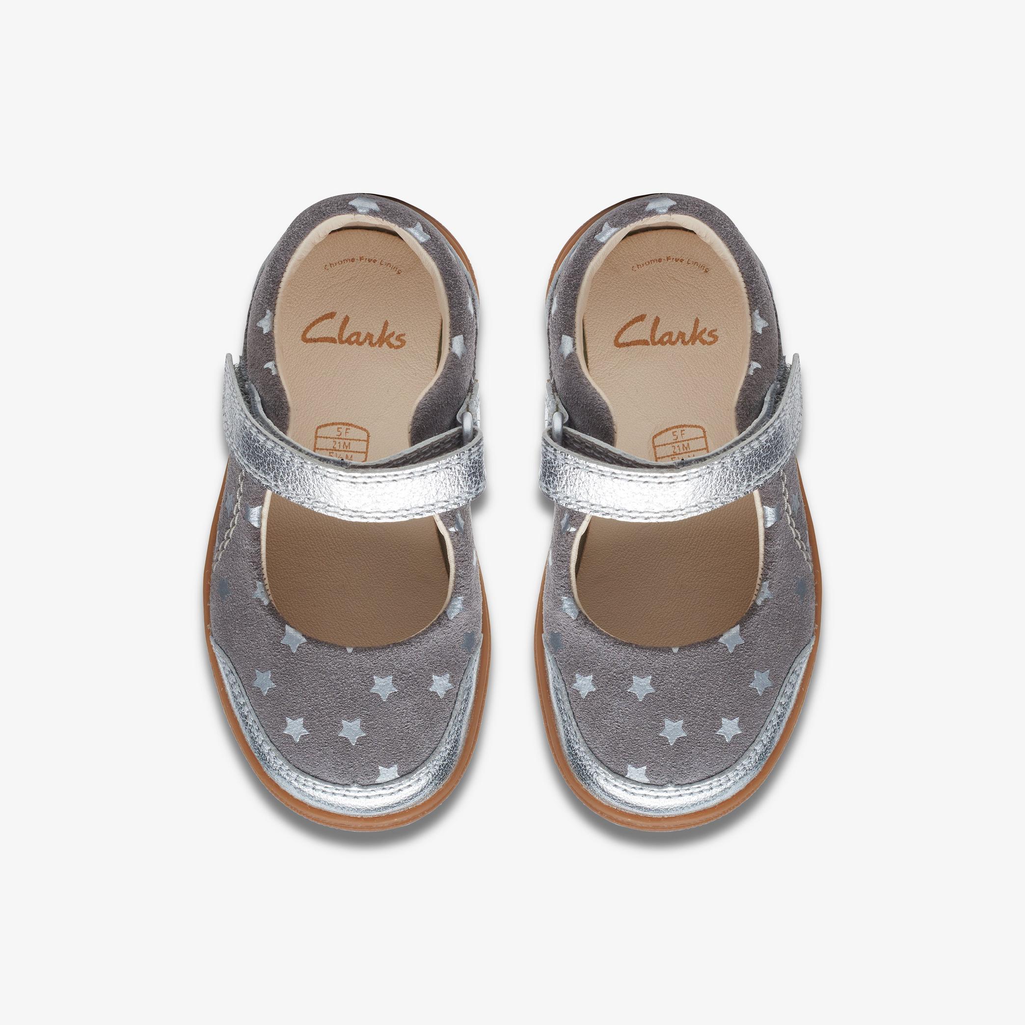 FlashBright Toddler Gun Metal Mary Jane Shoes, view 6 of 6