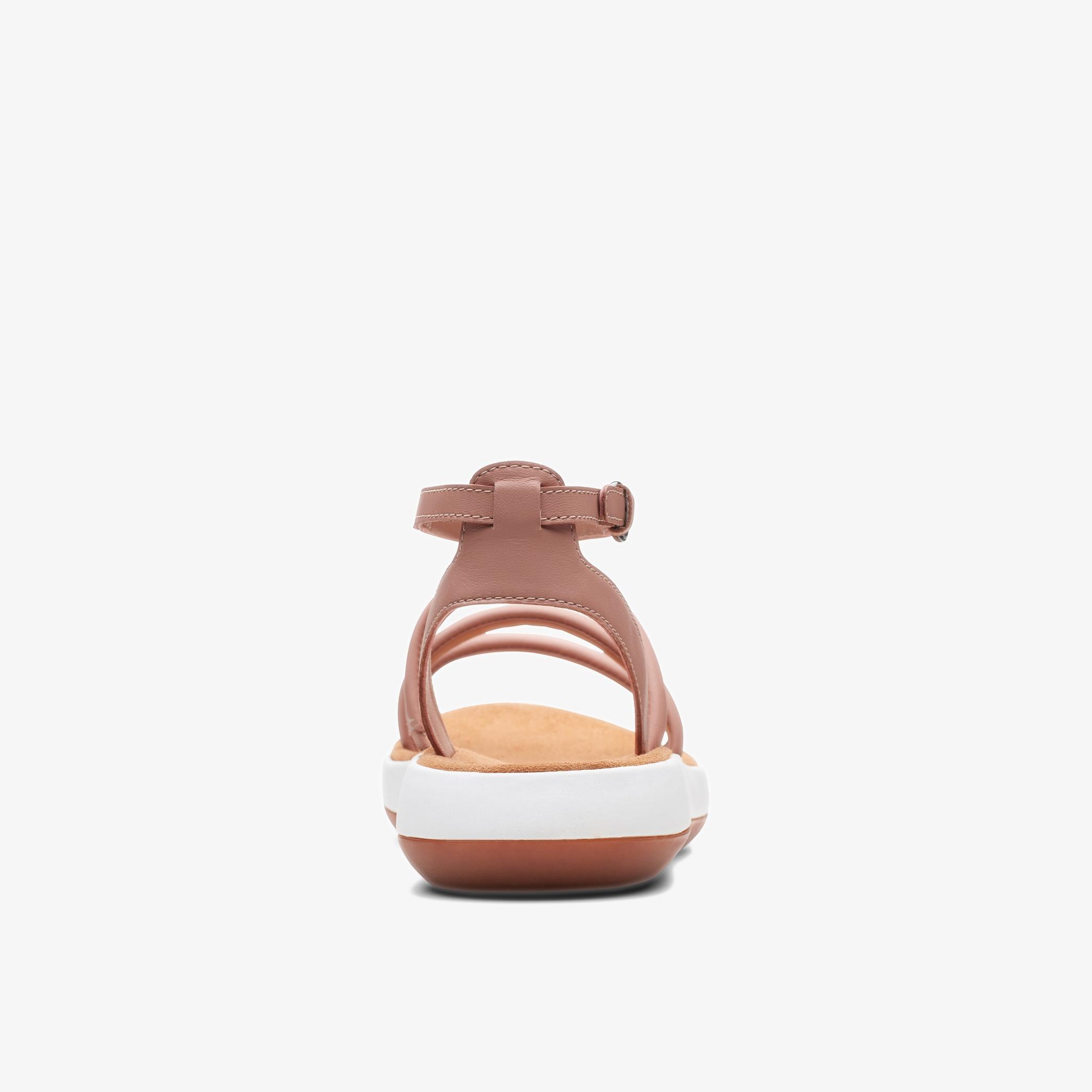 Jemsa Style Rose Leather Flat Sandals, view 5 of 6
