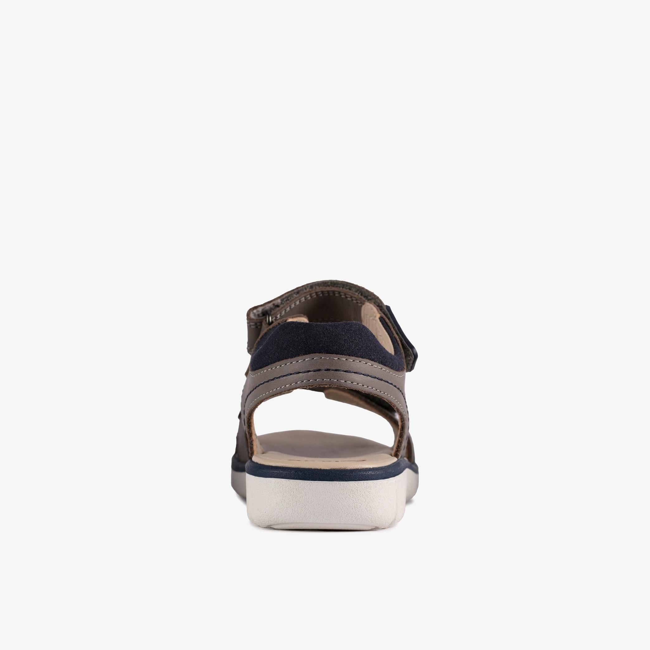 Roam Surf Youth Grey Combination Flat Sandals, view 5 of 6