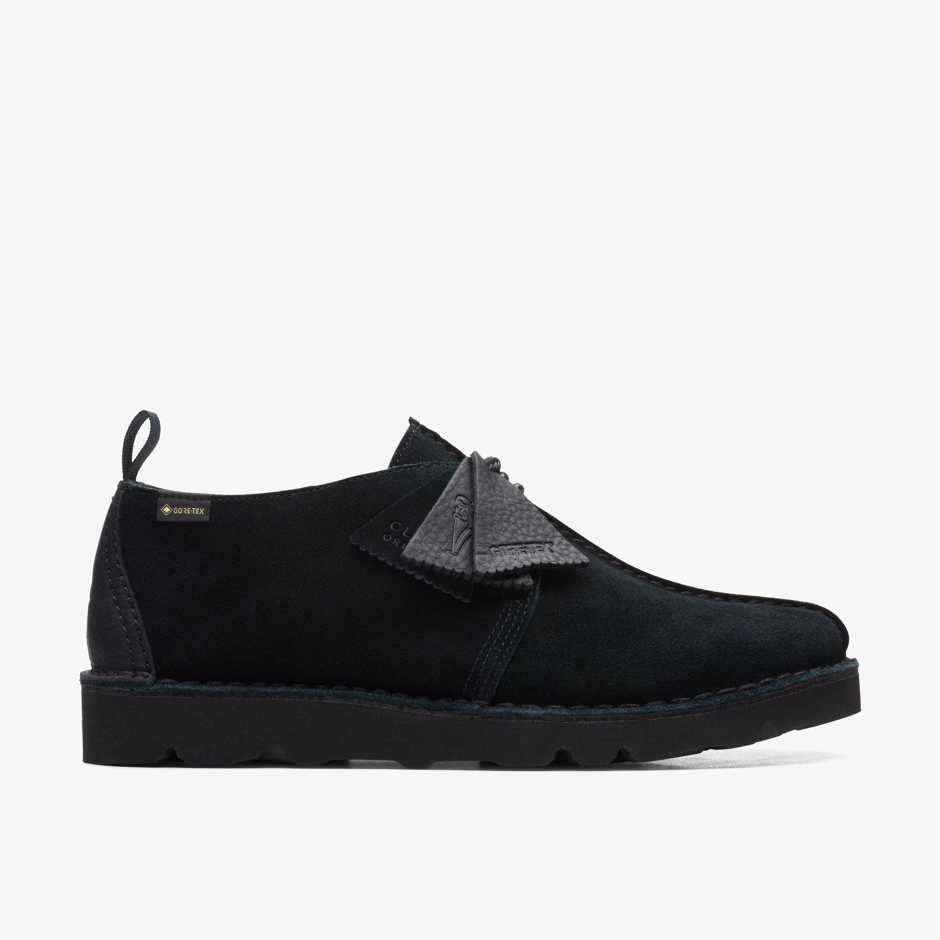 Mens Desert Trek GORE-TEX Black Suede Shoes | Clarks UK