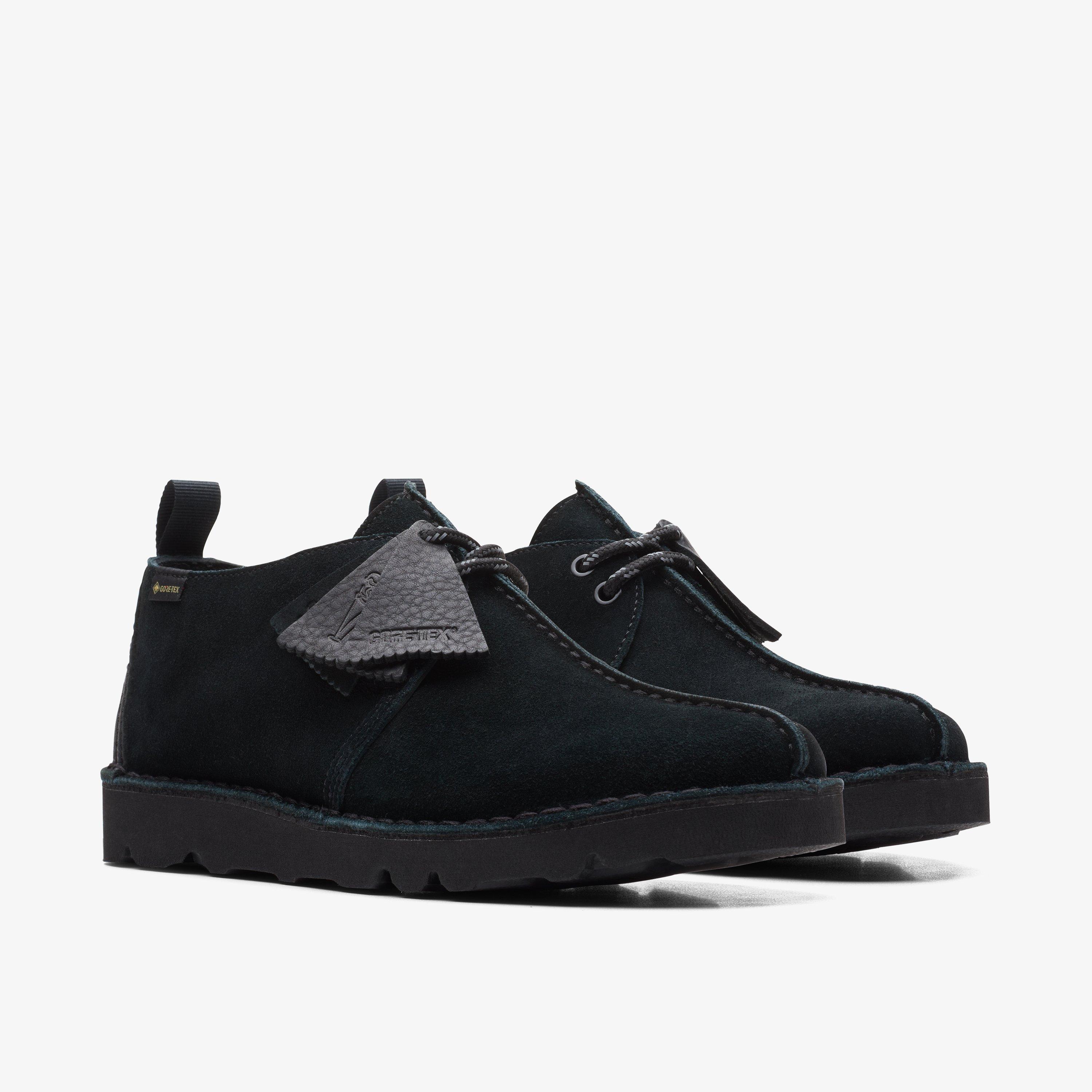 Mens Desert Trek GORE-TEX Black Suede Shoes | Clarks UK