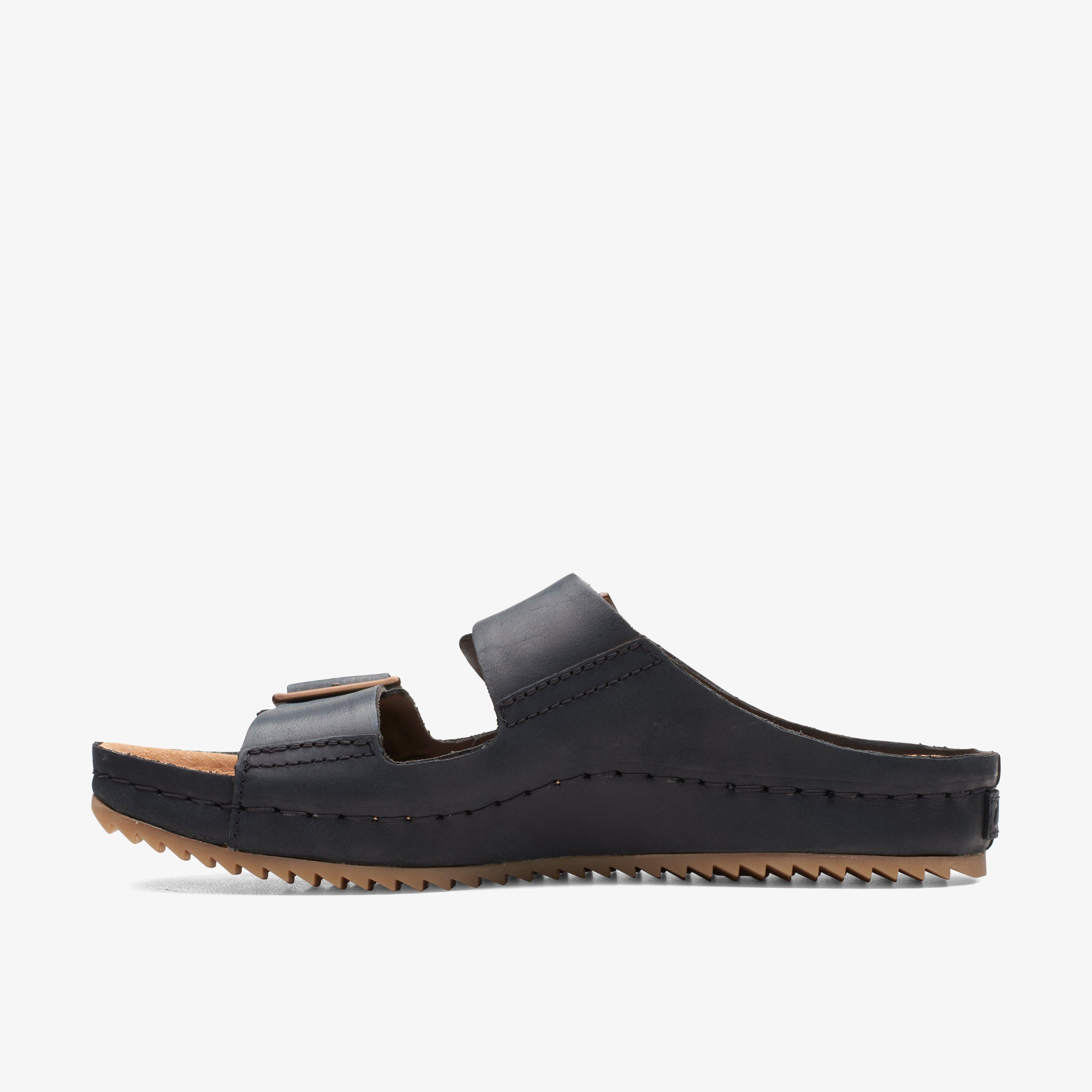 Clarks sandals black hot sale