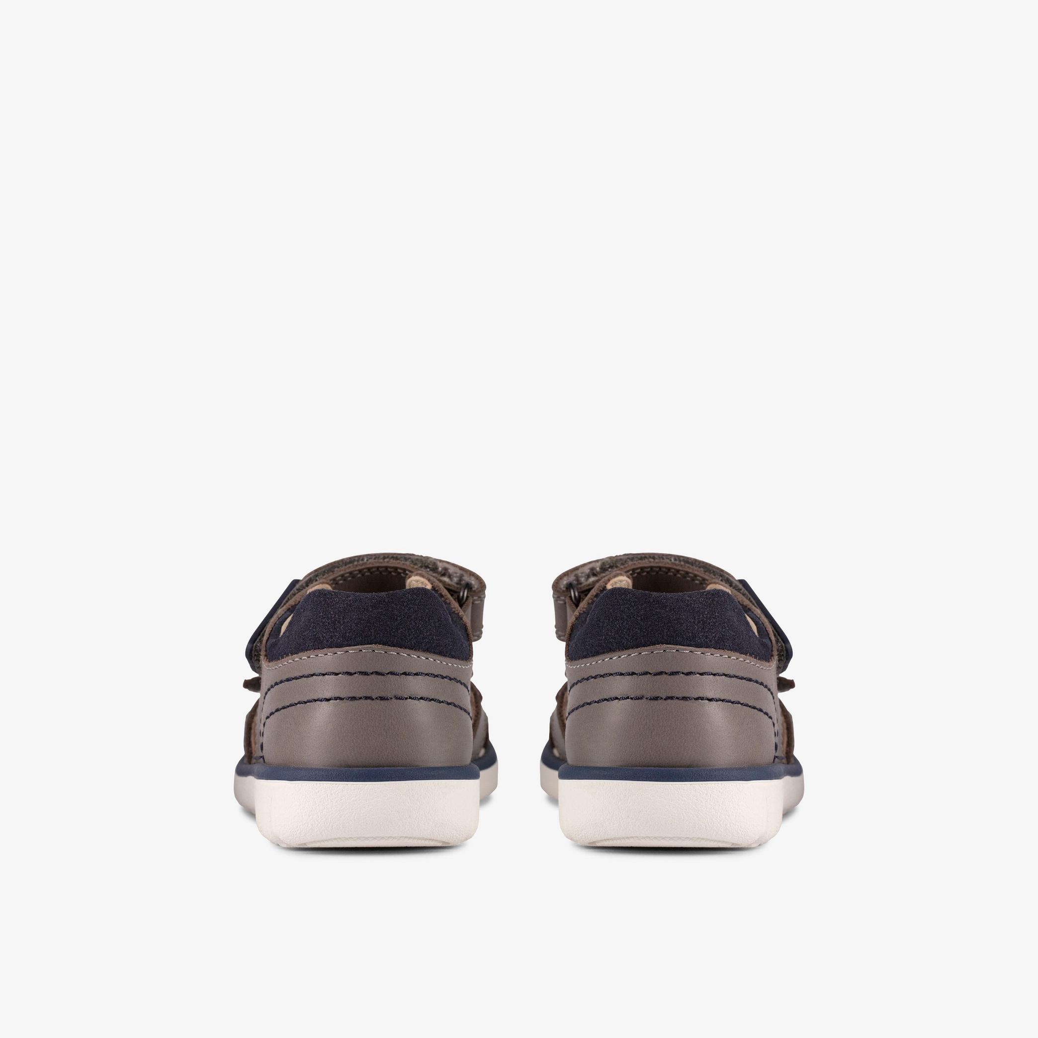 BOYS Roam Surf Toddler Grey Combination Flat Sandals | Clarks Outlet