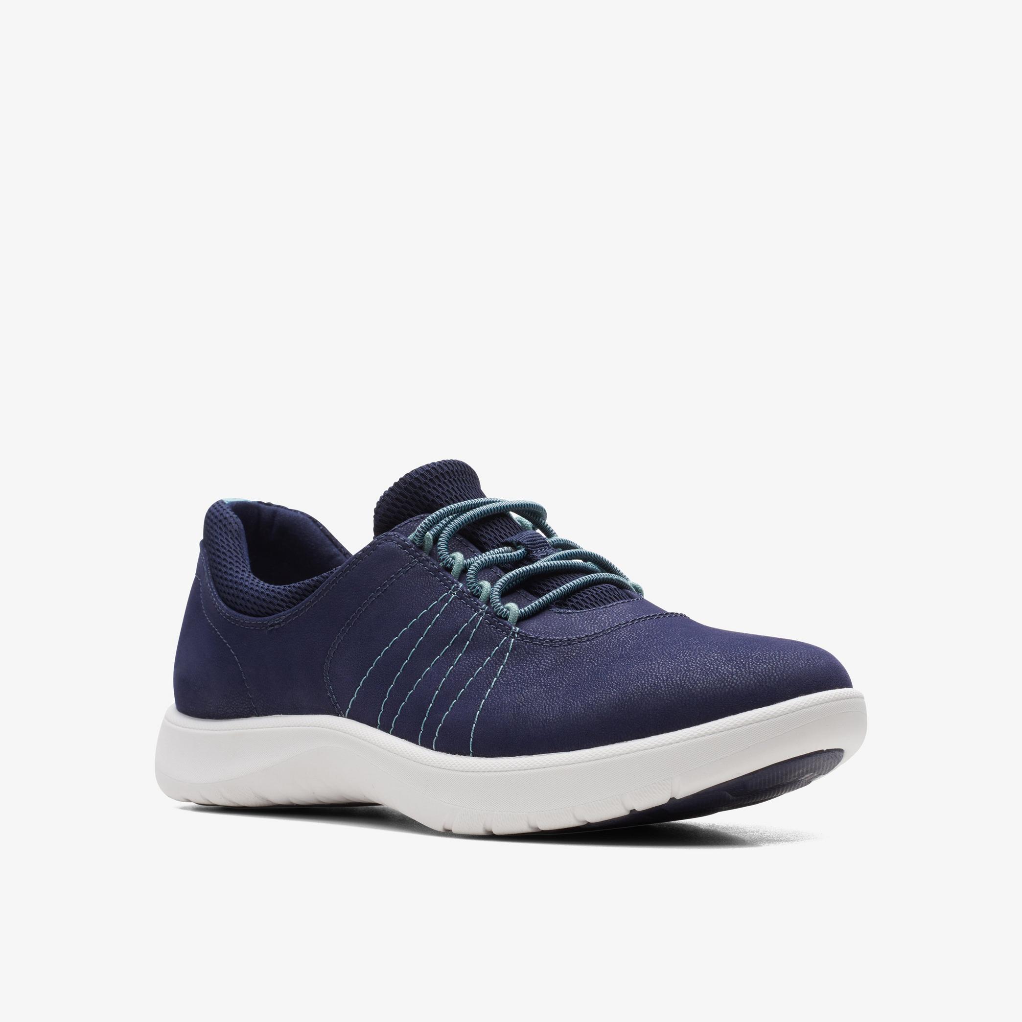 WOMENS Adella Stroll Dark Navy Trouser Shoes | Clarks Outlet