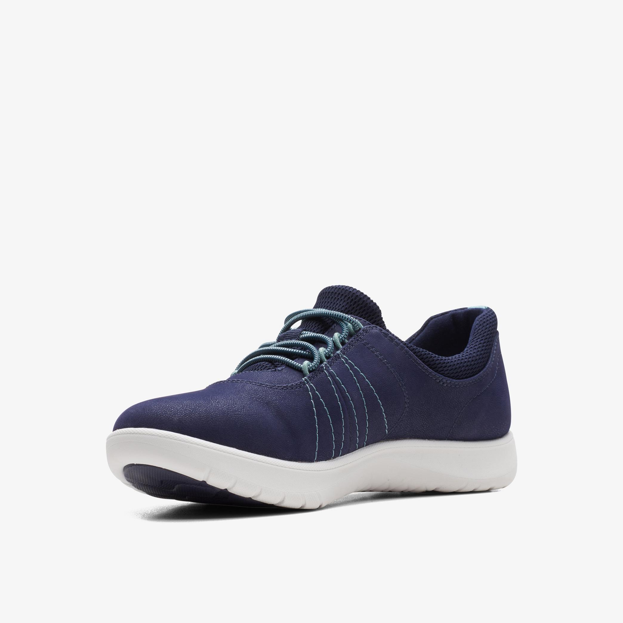 WOMENS Adella Stroll Dark Navy Trouser Shoes | Clarks Outlet