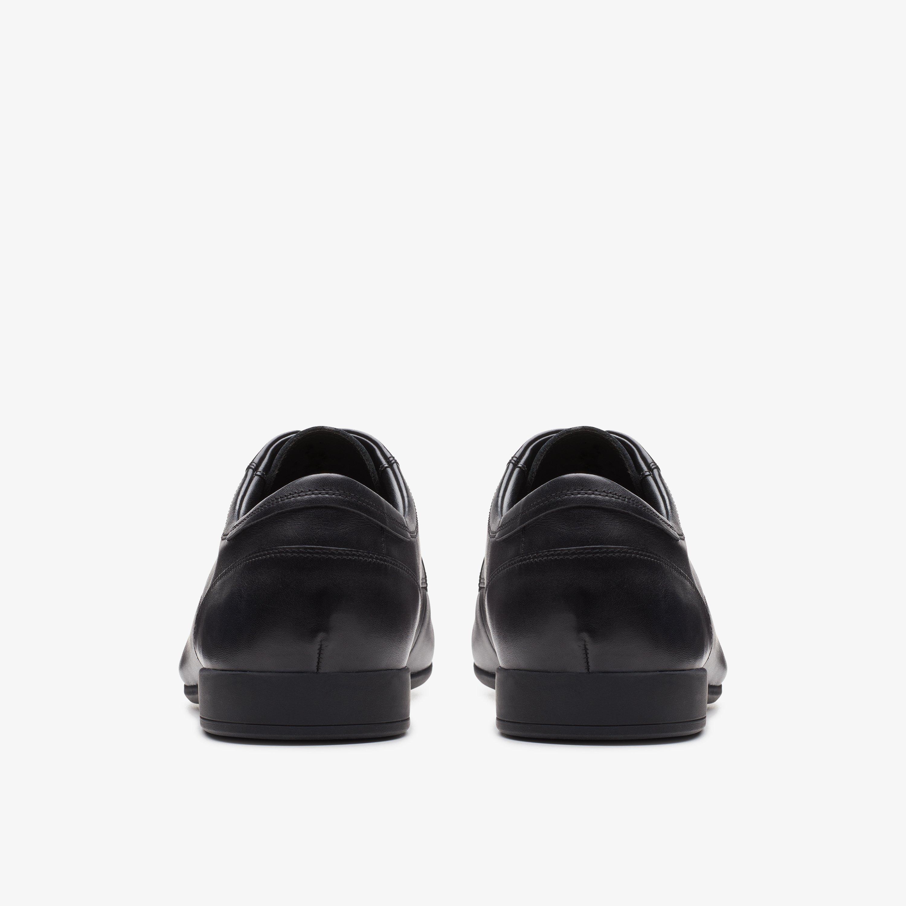 Sidton Lace Black Leather Derby Shoes Lace Up, view 6 of 7