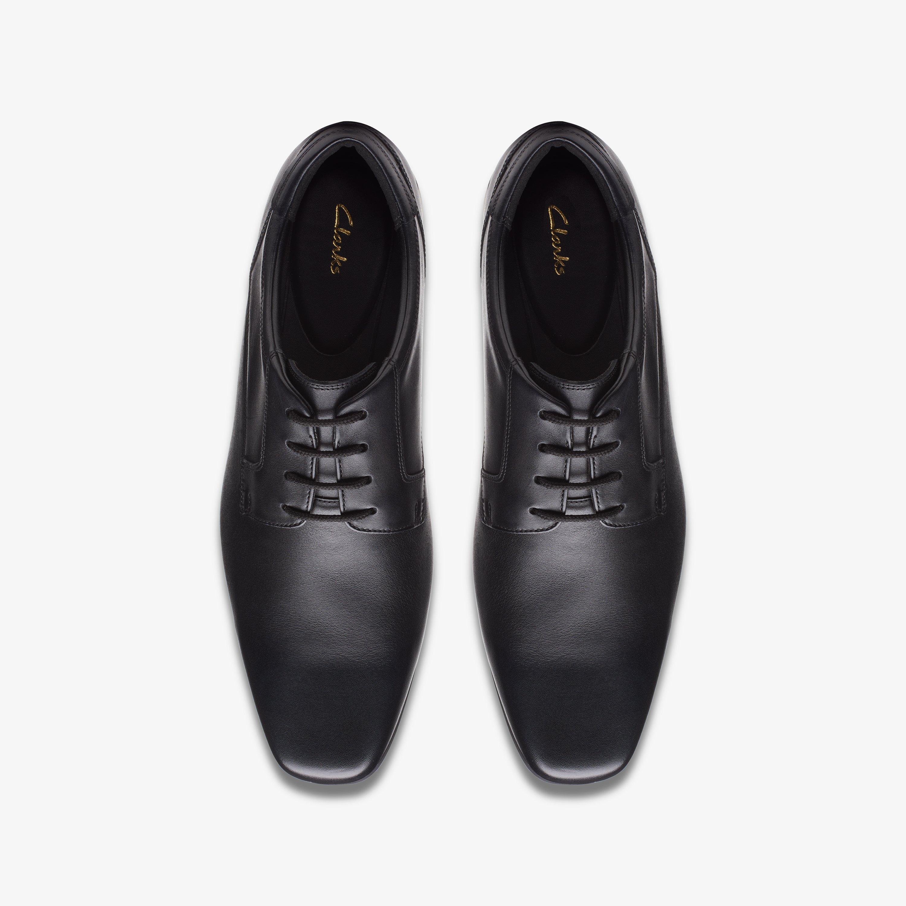 Sidton Lace Black Leather Derby Shoes Lace Up, view 7 of 7