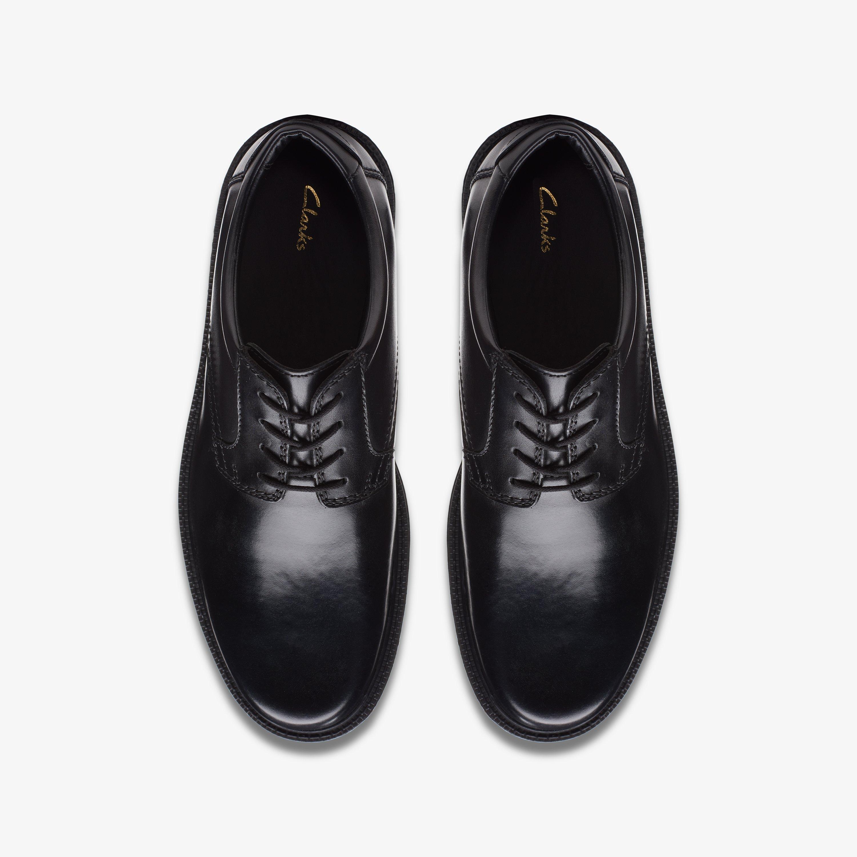 Clarks mens black on sale brogues