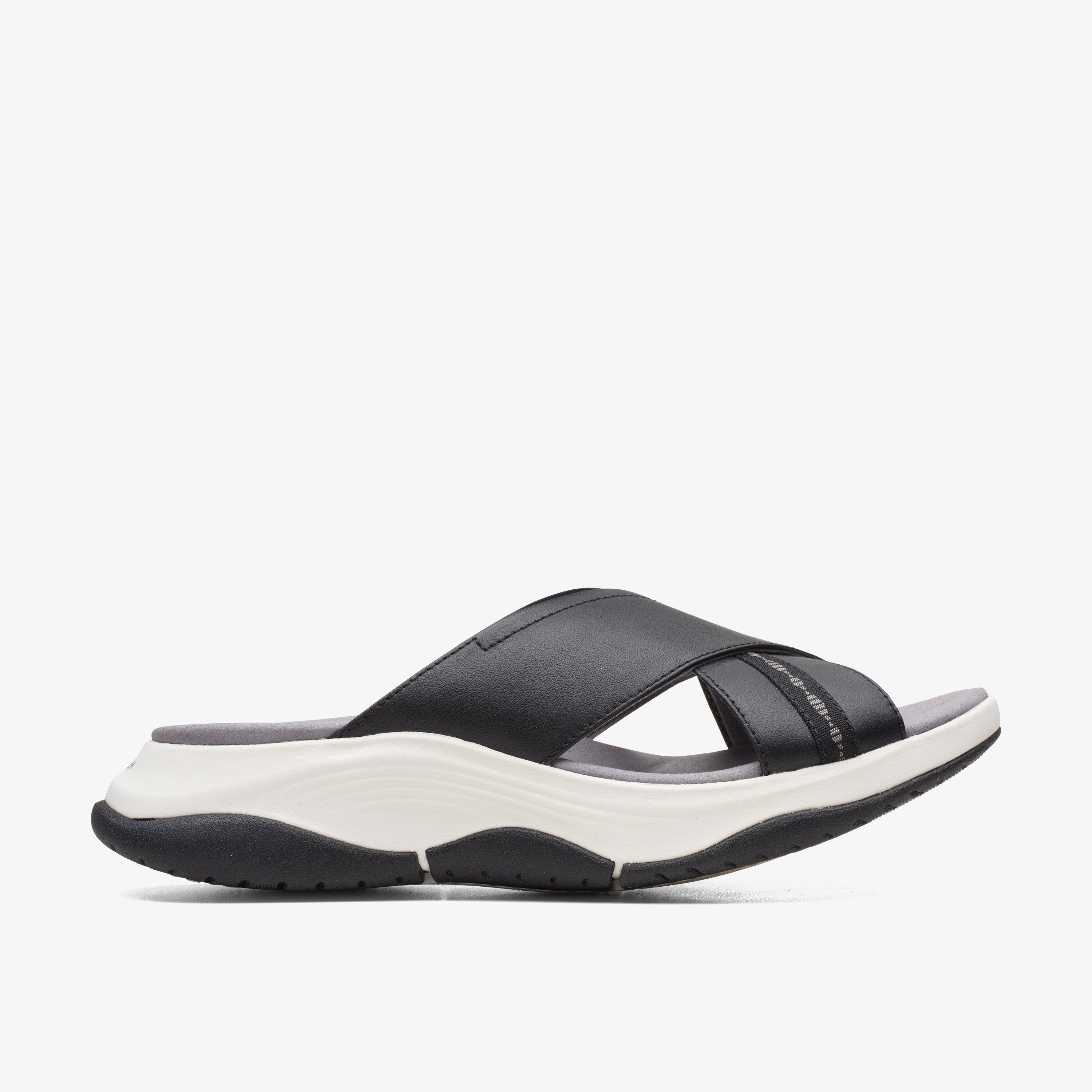 WOMENS Wave 2.0 Sun Black Combination Flat Sandals | Clarks Outlet