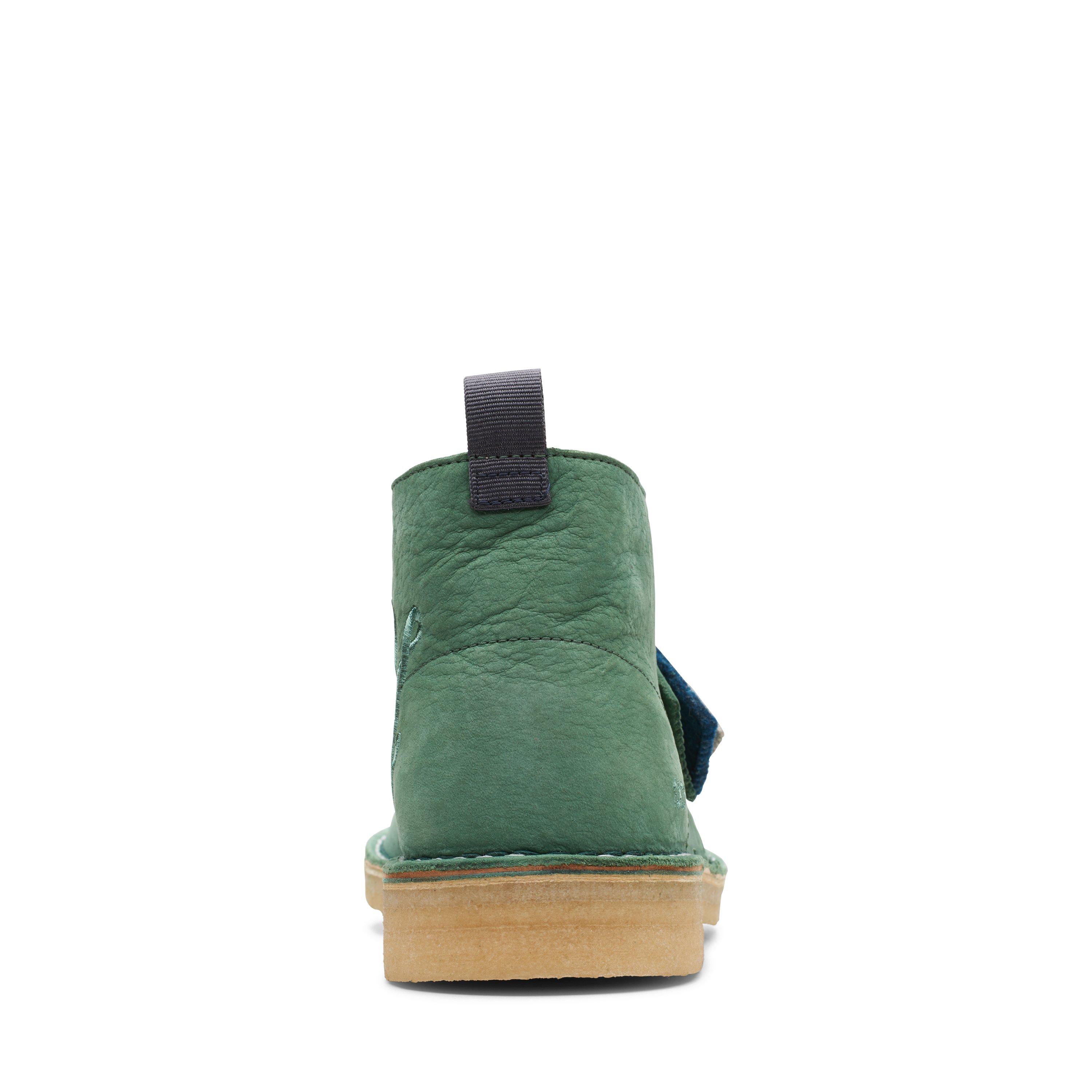 Clarks Originals Mens Desert BootVCY Green Leather Casual Chukka Boots Shoes