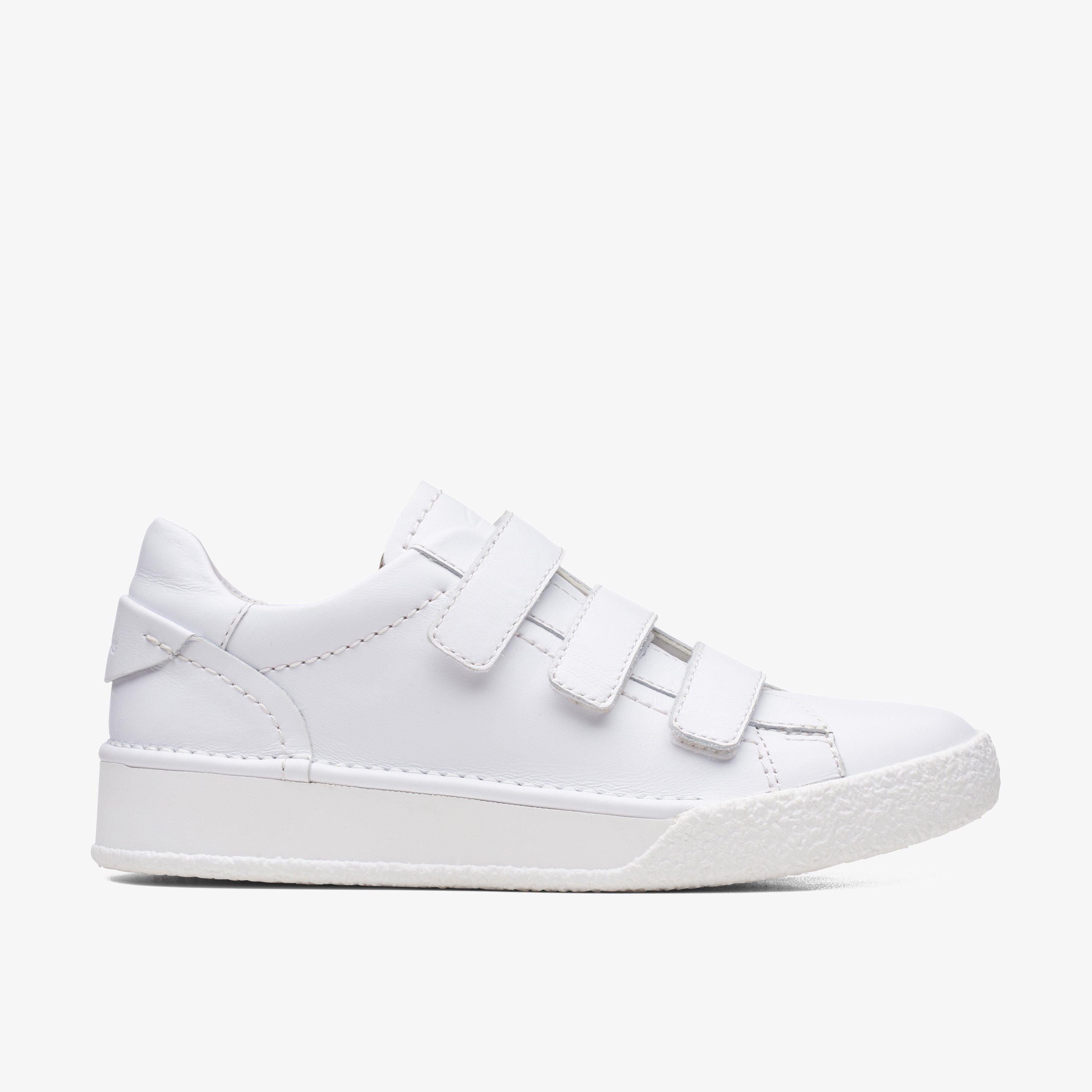 Clarks white hot sale sneakers womens