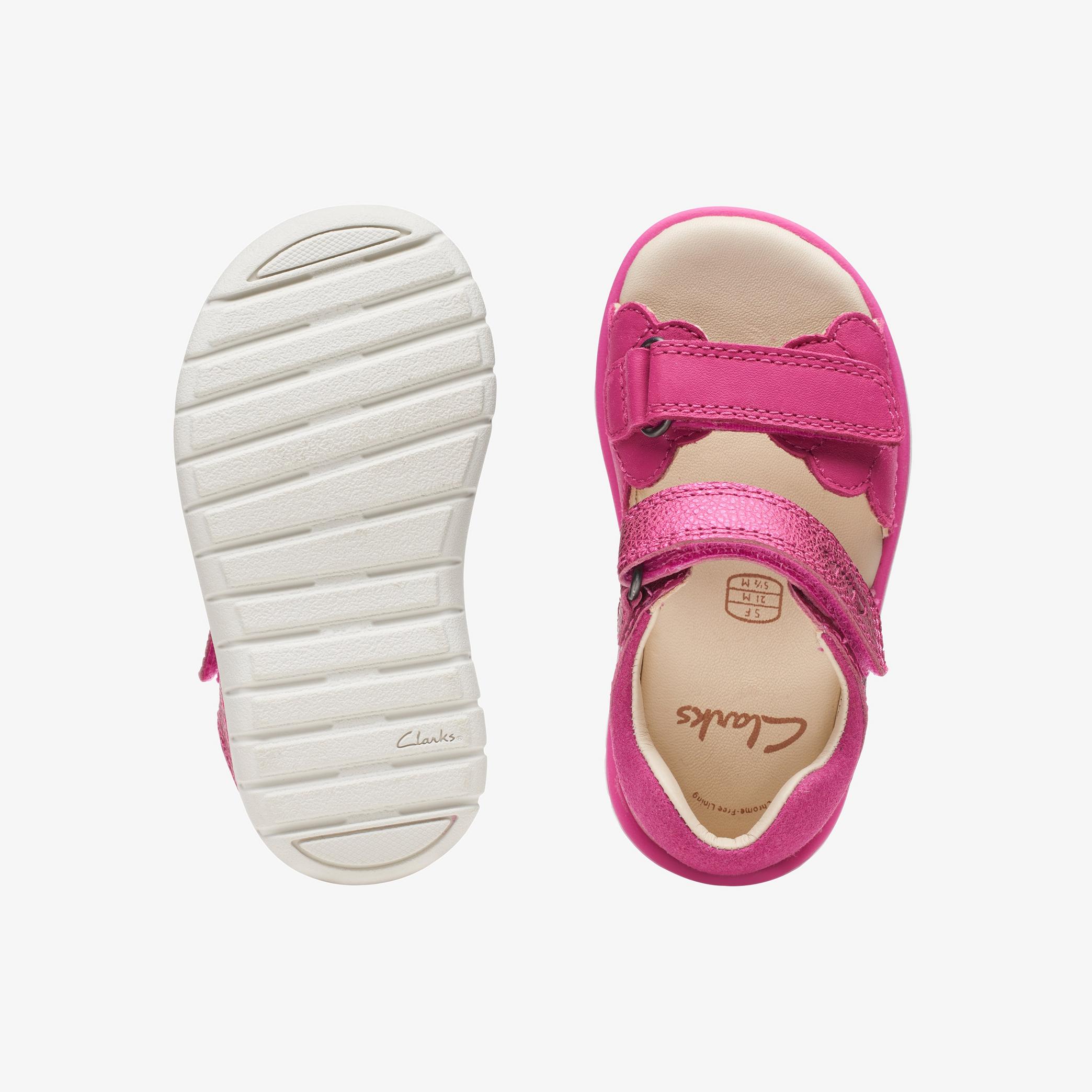 Roam Wing Toddler Pink Leather Flat Sandals, view 6 of 6