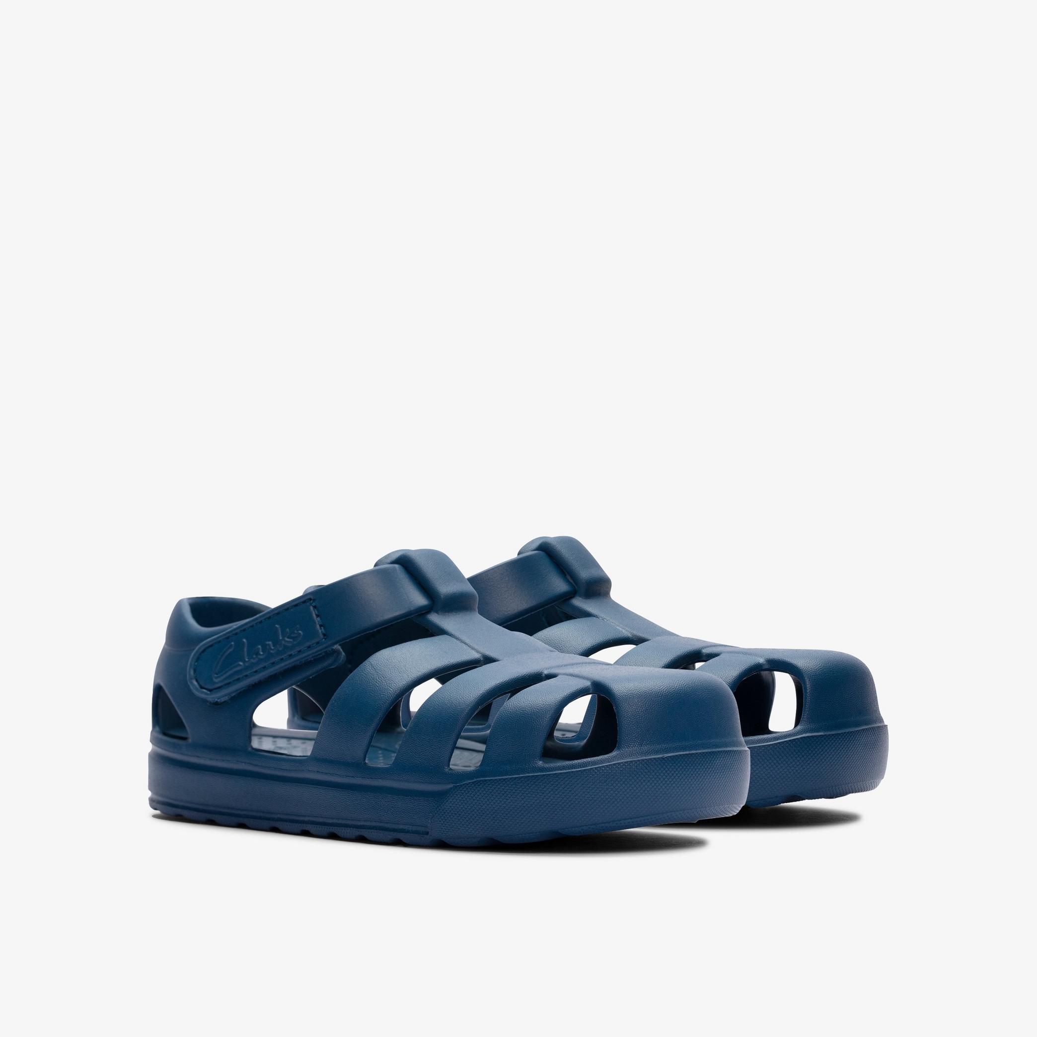 Move Kind Toddler Blue Flat Sandals, view 4 of 6
