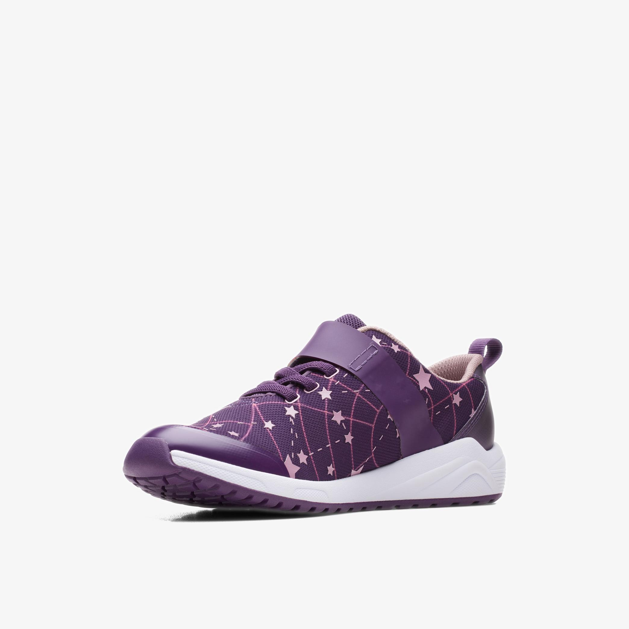 Aeon Late Youth Purple Combination Trainers, view 4 of 6
