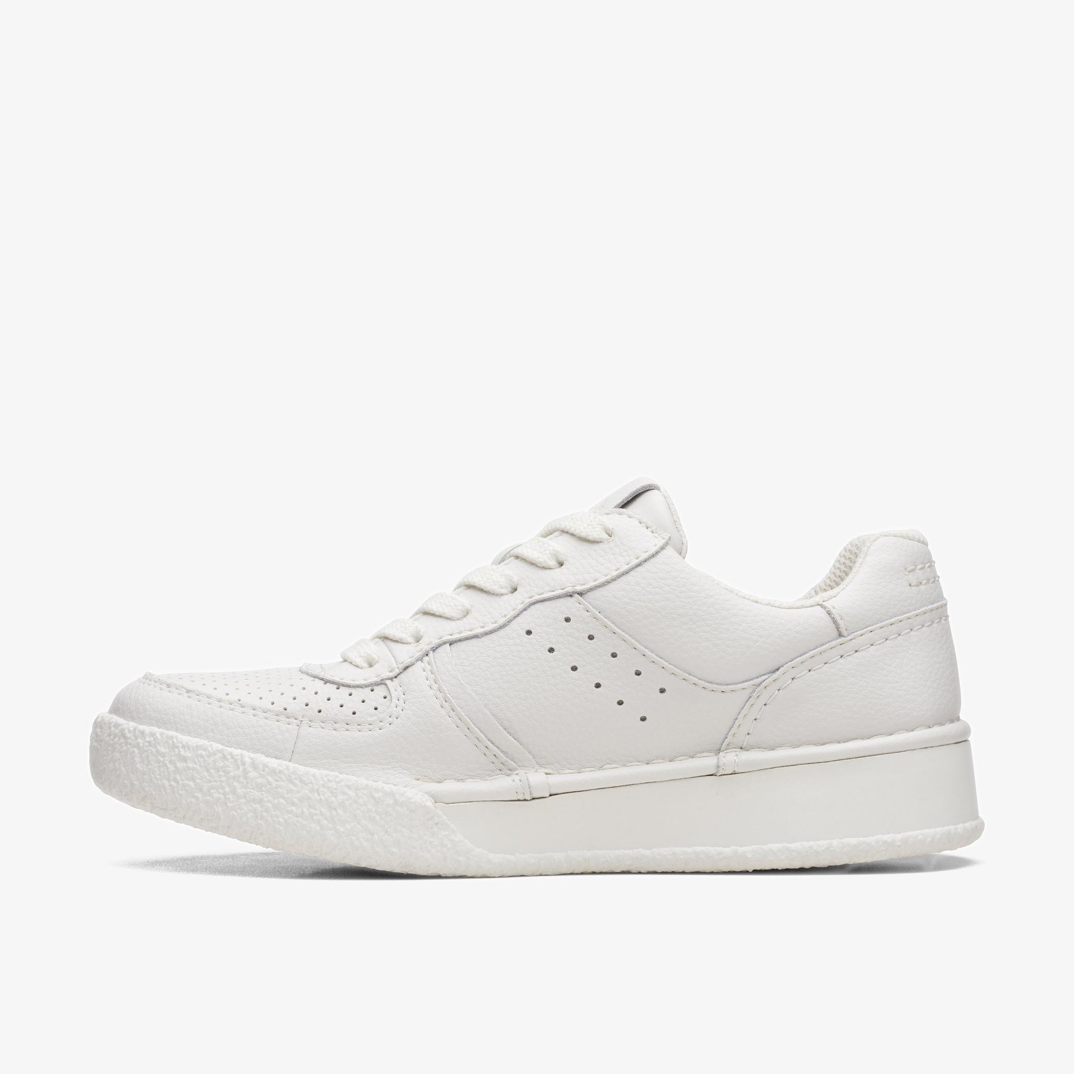 Craft Cup Court White Leather Trainers, view 2 of 6