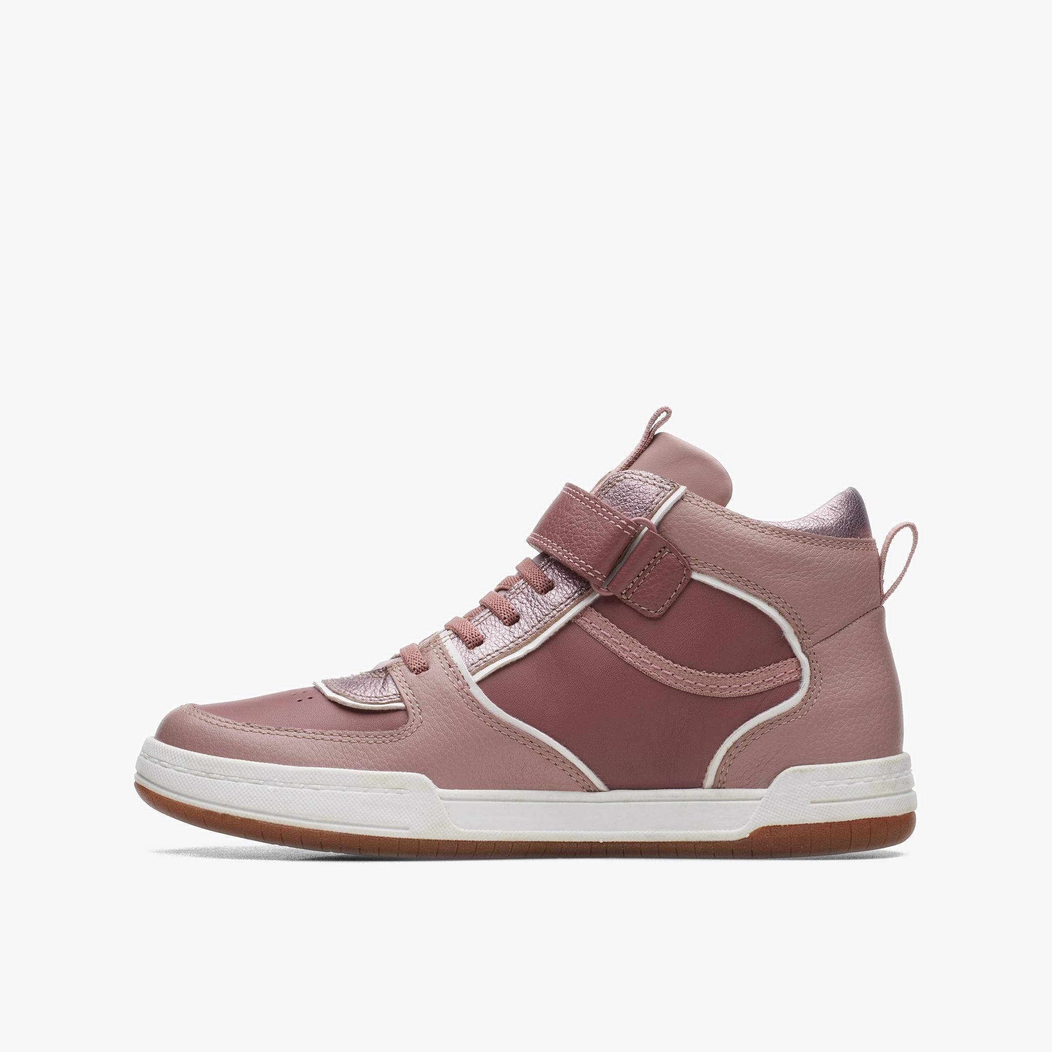 GIRLS Fawn Sky Youth Pink Leather Boots | Clarks Outlet