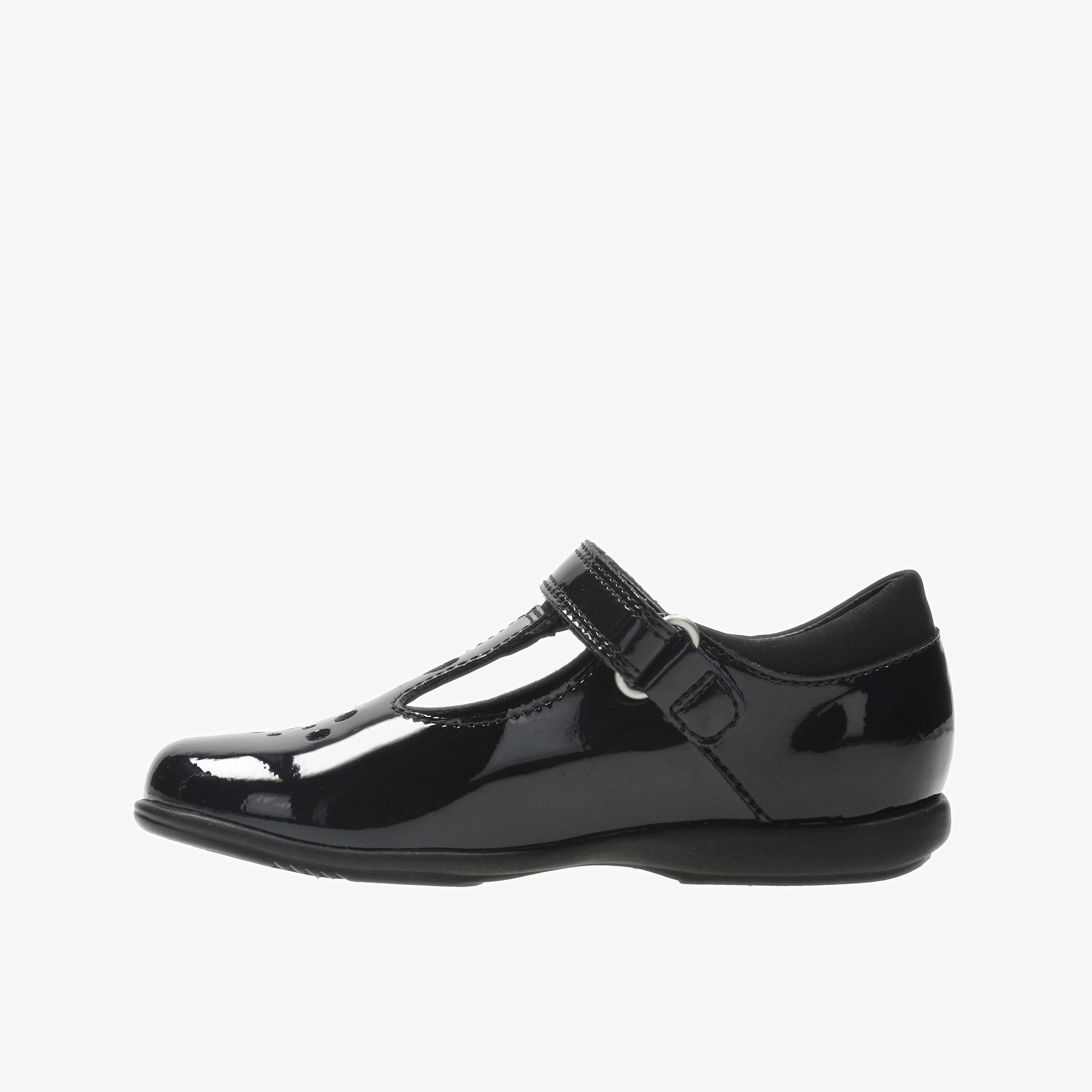 Girls Trixi Pip Toddler Black Patent Shoes Clarks Outlet