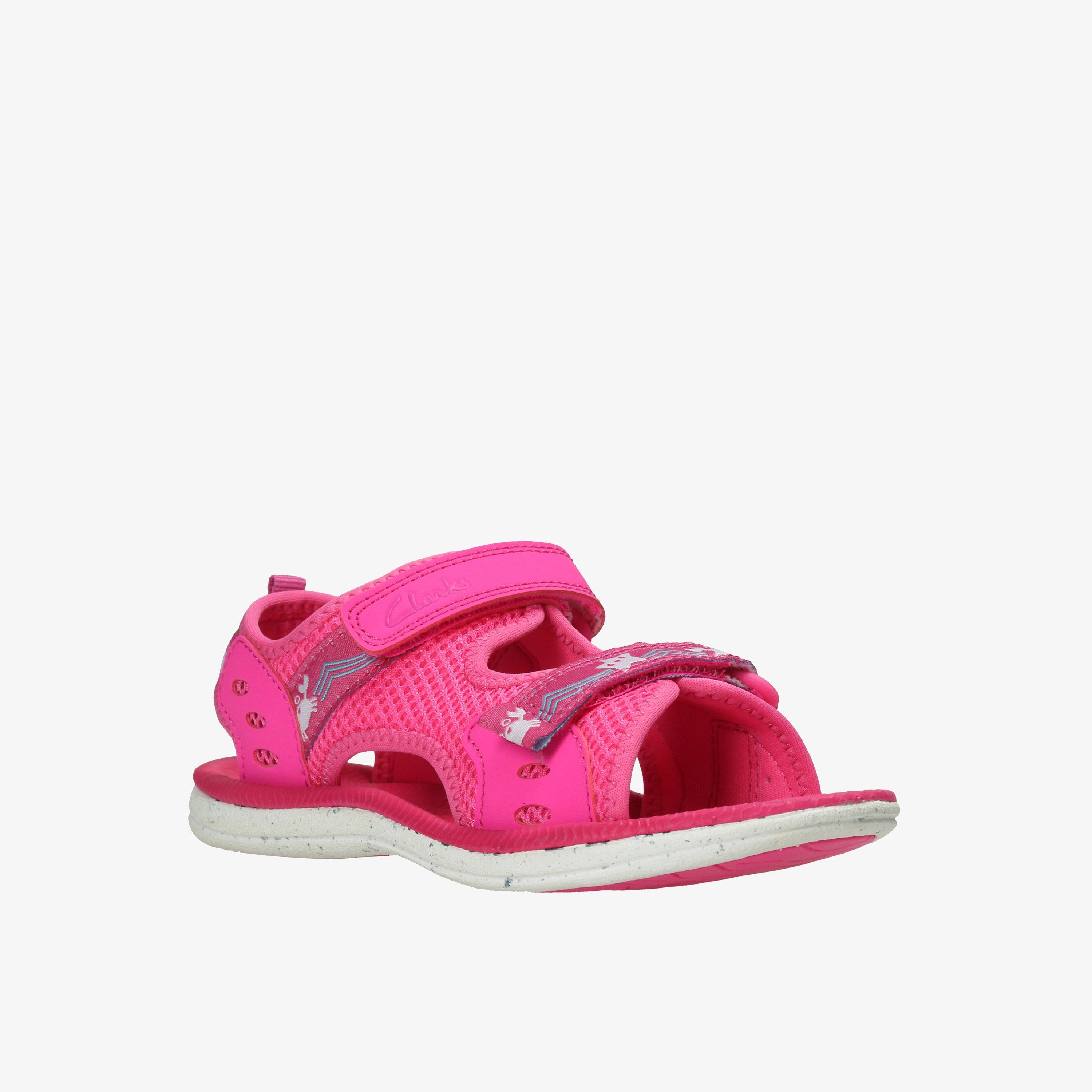 Girls Star Games Kid Pink Flat Sandals Clarks Outlet