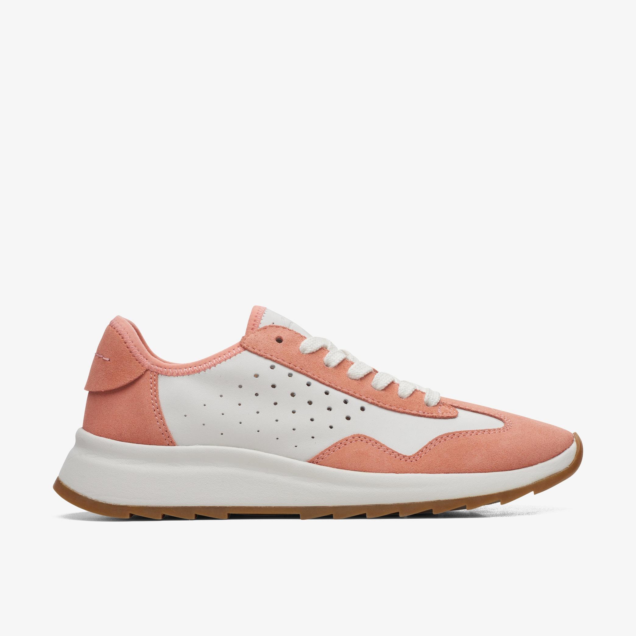 DashLite Lace Coral/White Trainers, view 1 of 6