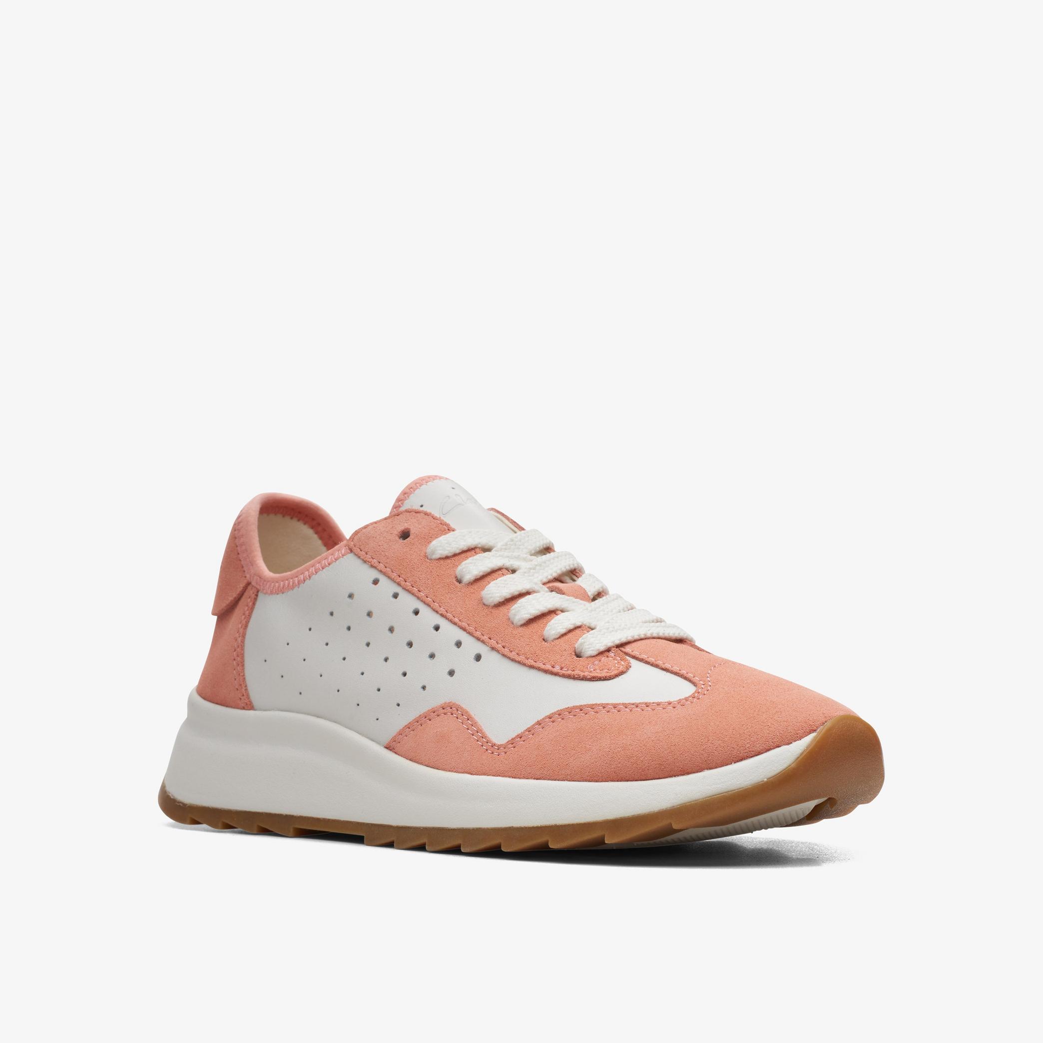 DashLite Lace Coral/White Trainers, view 3 of 6