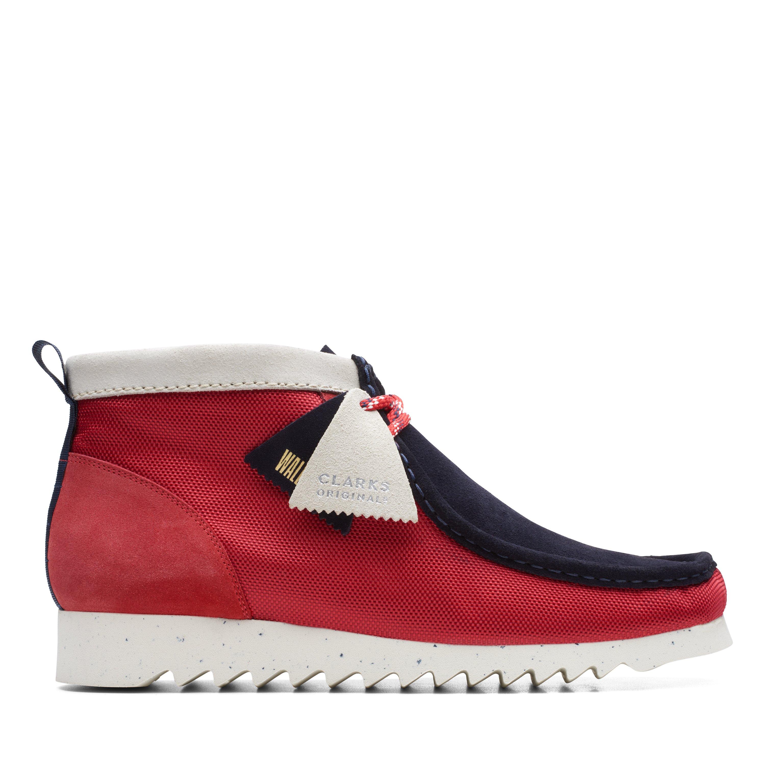 Clarks Originals Mens Wallabee Moccasin FTRE Red Suede Clarks Originals Mens Wallabee Moccasin FTRE Red Suede