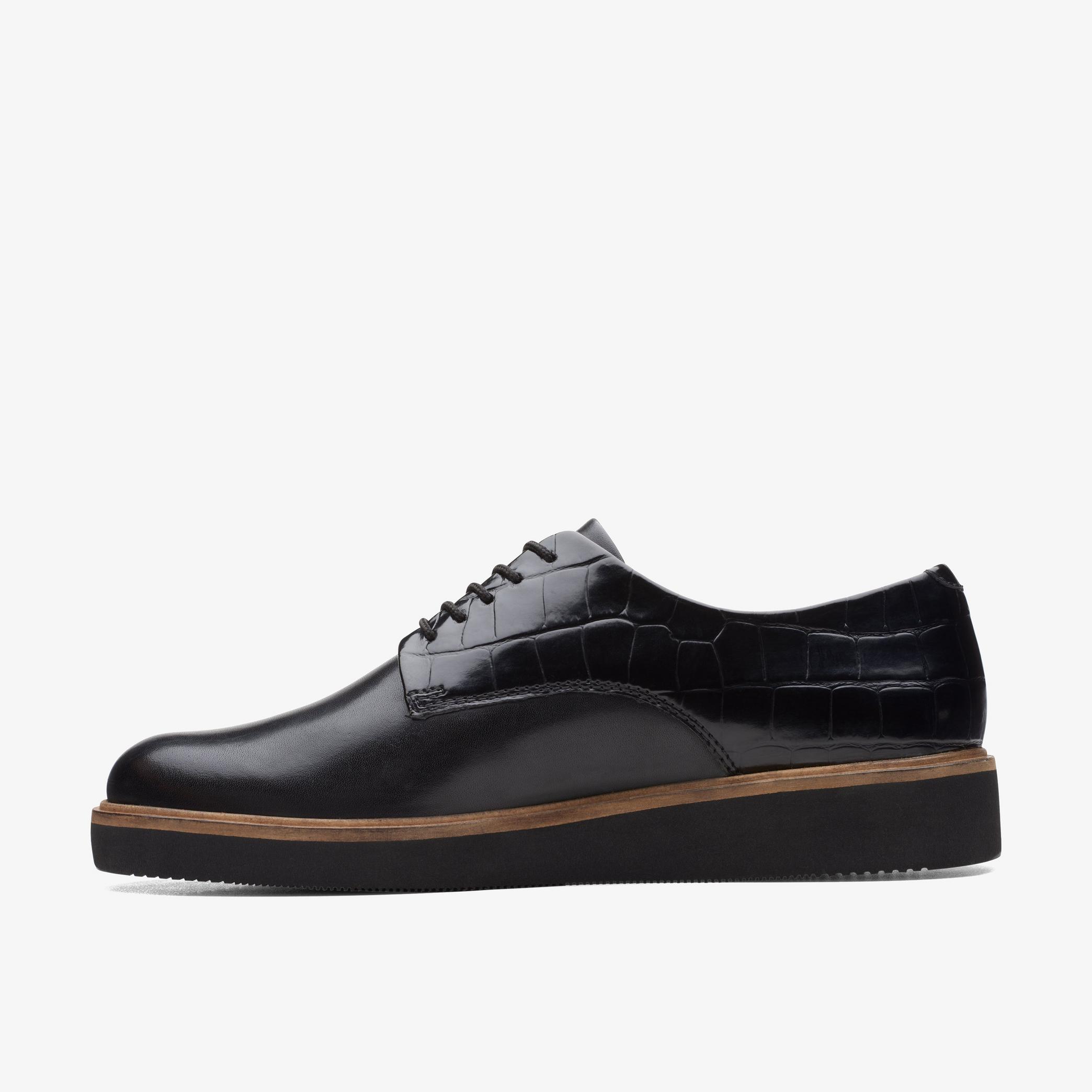 Glickly Derby Black Combination Derby Shoe, view 2 of 6