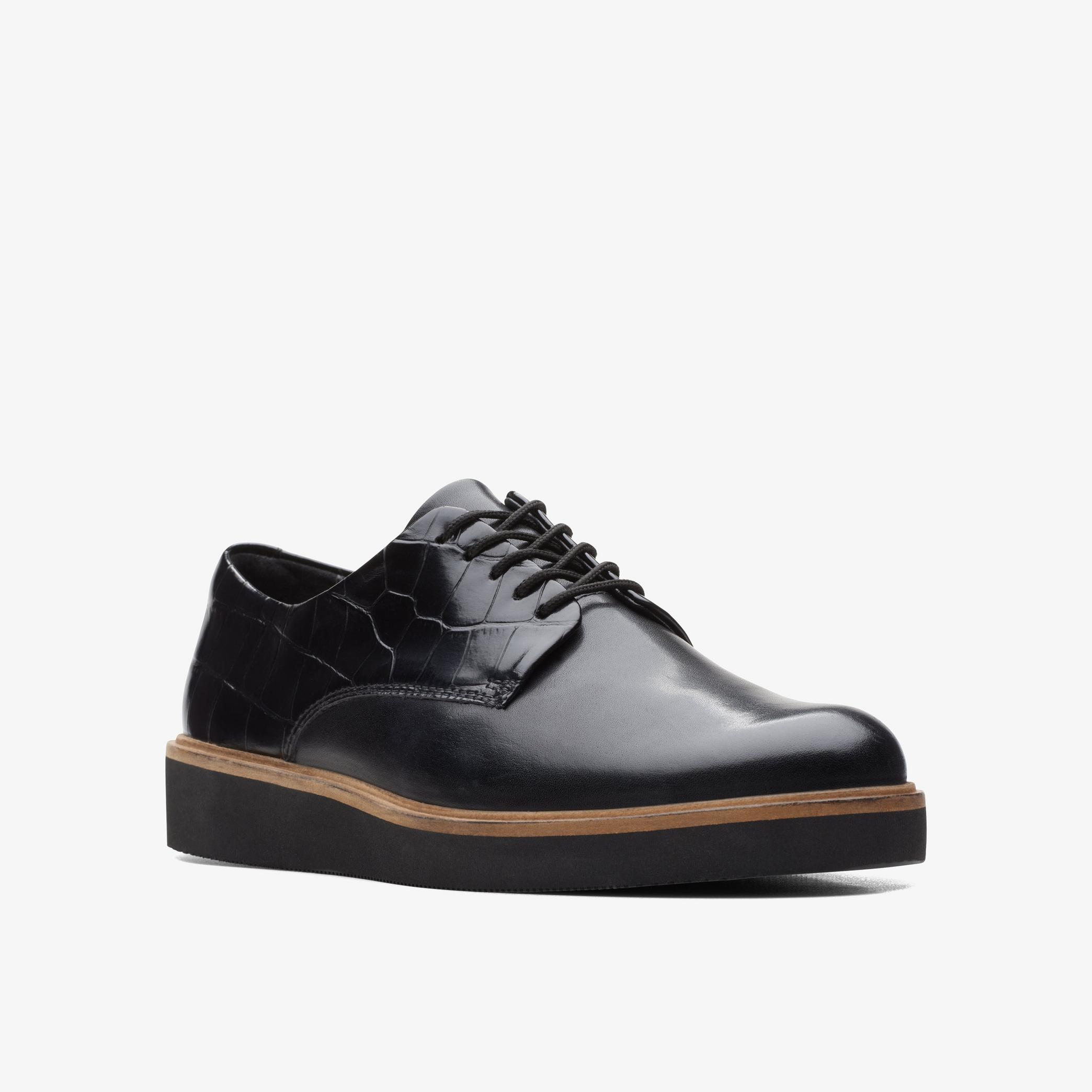 Glickly Derby Black Combination Derby Shoe, view 3 of 6
