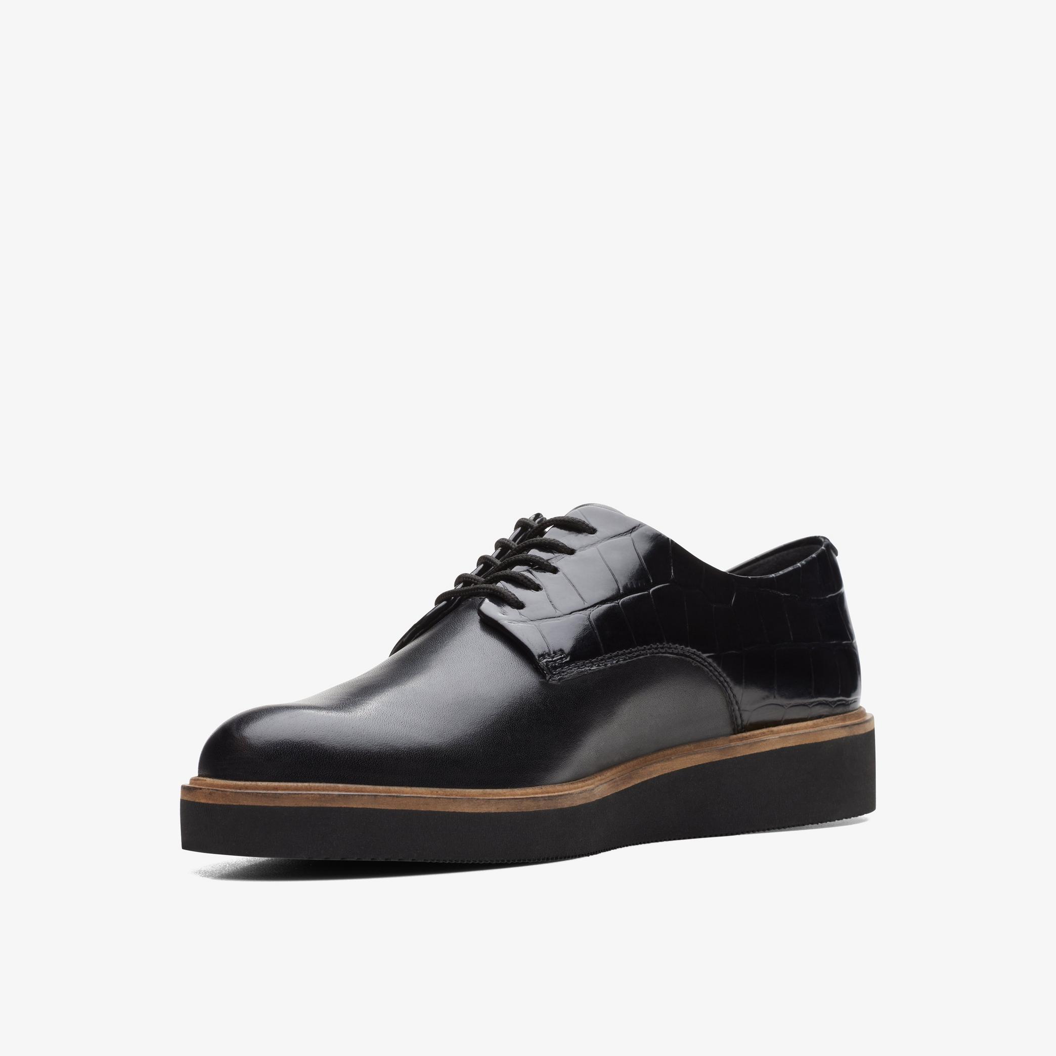 Glickly Derby Black Combination Derby Shoe, view 4 of 6