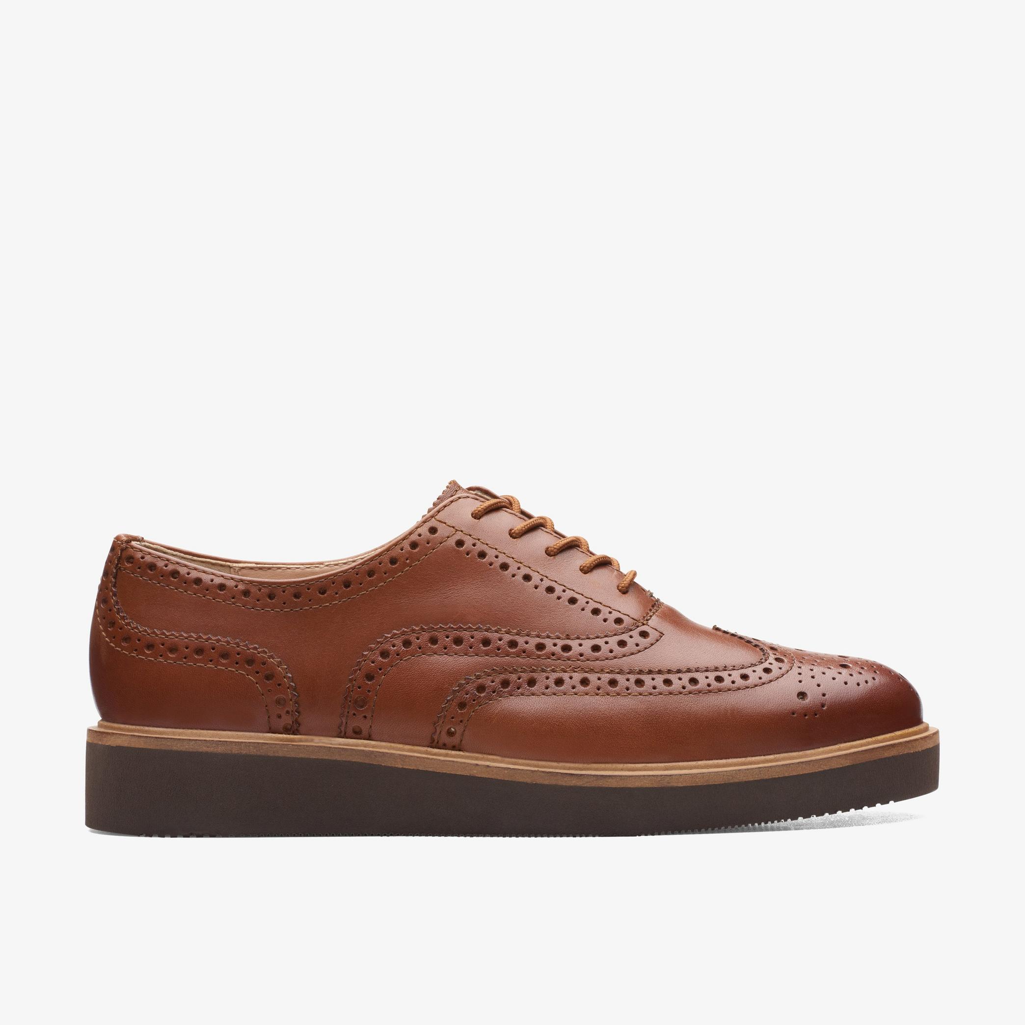 Glickly Brogue Dark Tan Leather Brogues, view 1 of 6