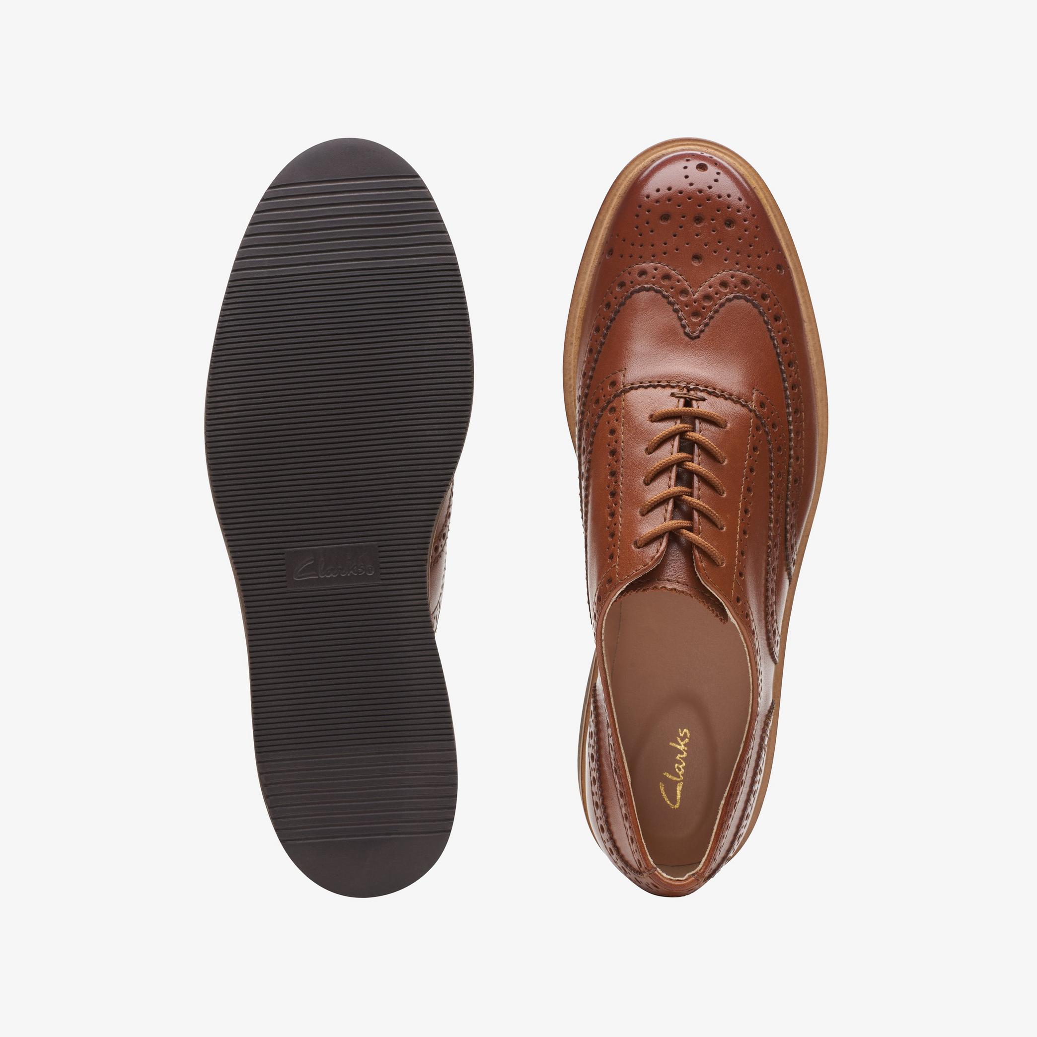 Glickly Brogue Dark Tan Leather Brogues, view 6 of 6