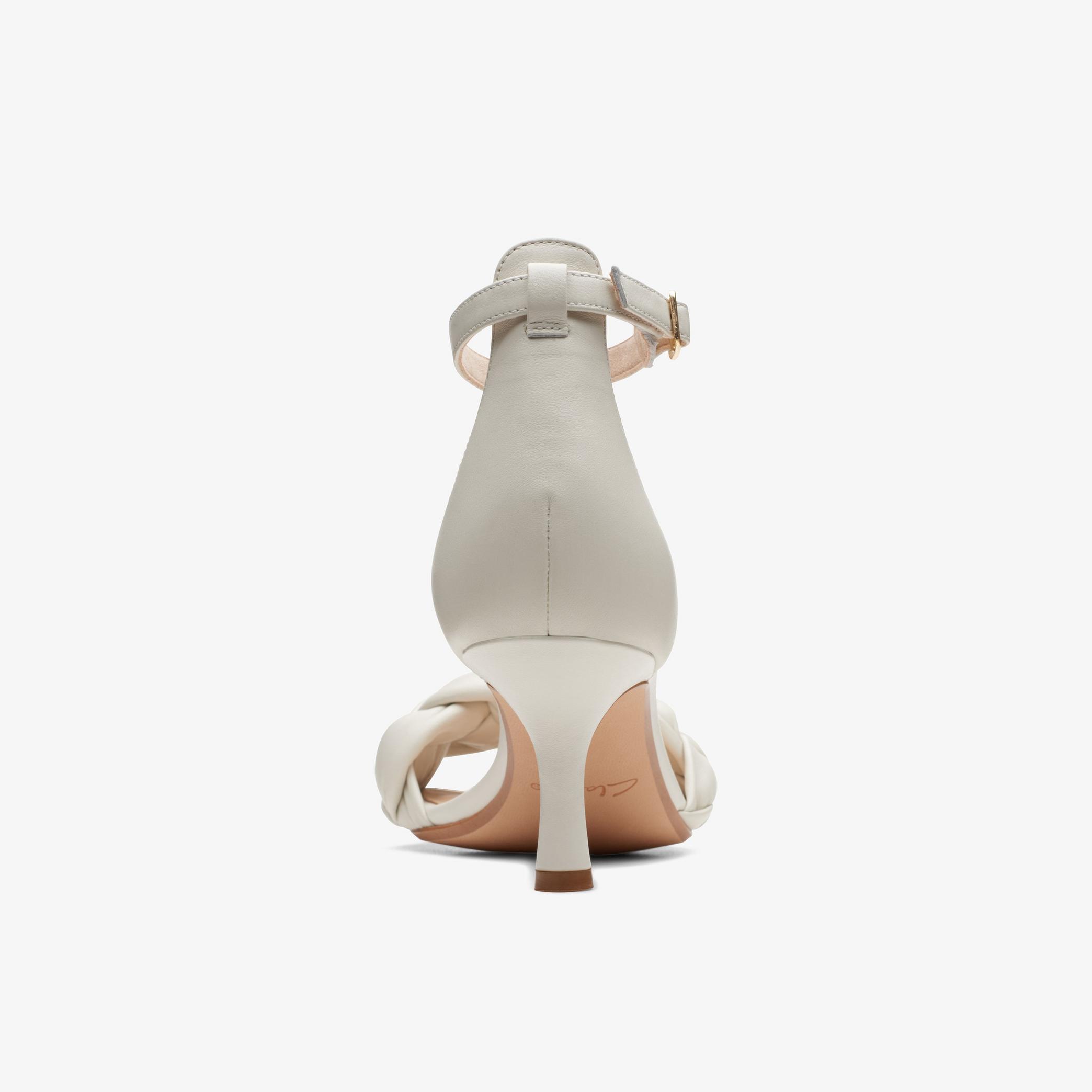 Amali Sandal White Leather Strappy Sandals, view 5 of 6