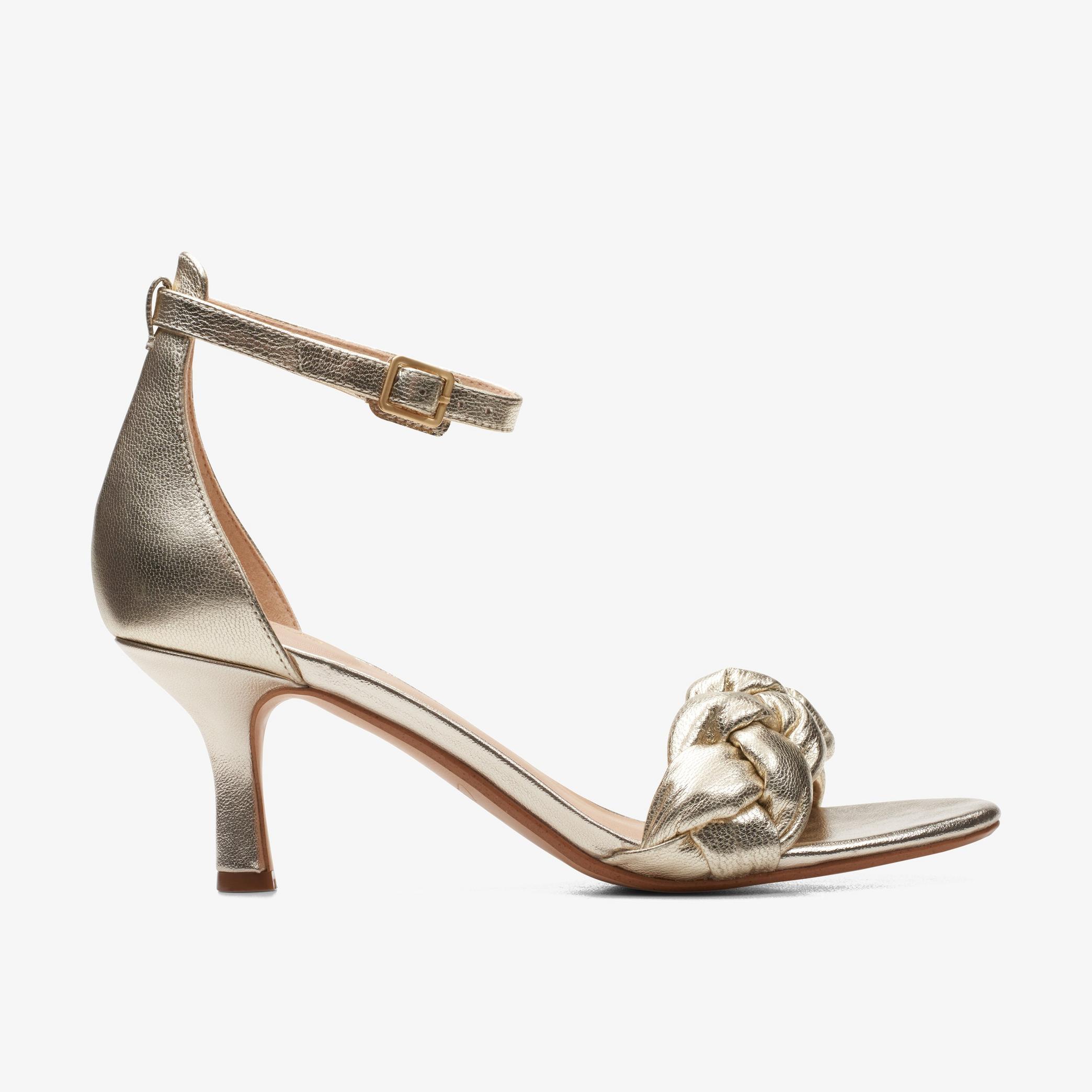 WOMENS Amali Sandal Champagne Leather Strappy Sandals | Clarks Outlet
